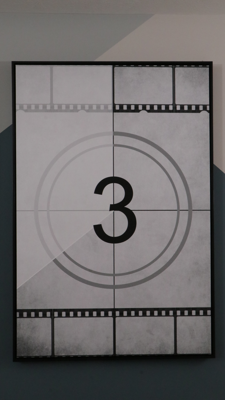 Movie Reel Countdown Triptych