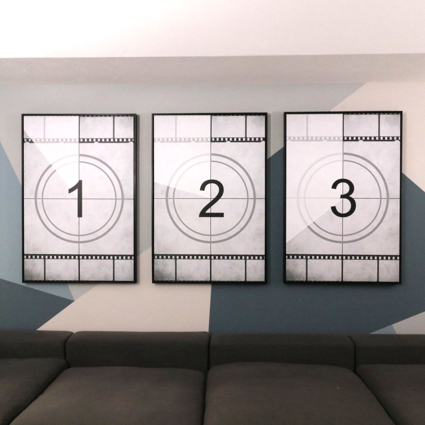 Movie Reel Countdown Triptych