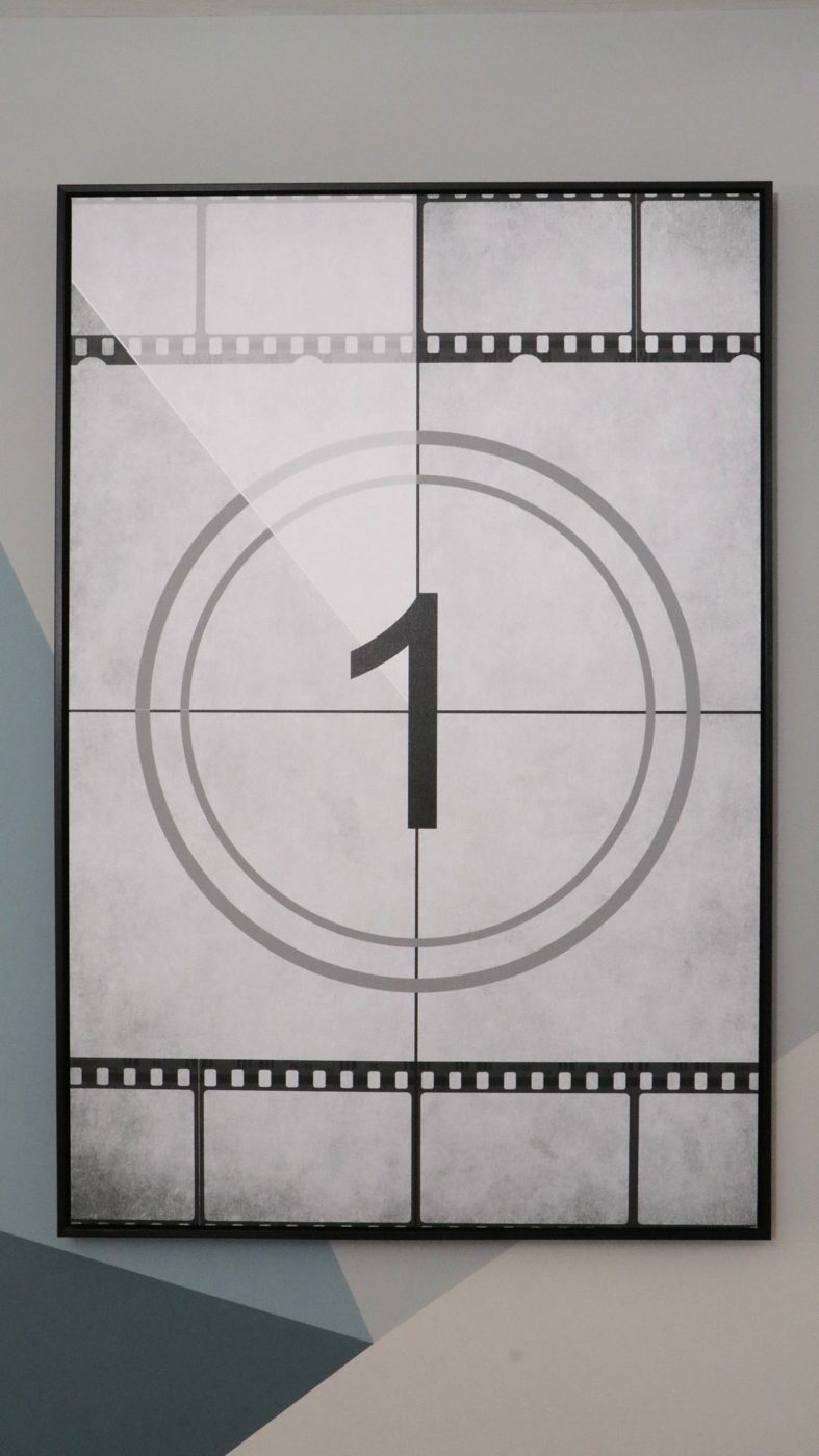 Movie Reel Countdown Triptych