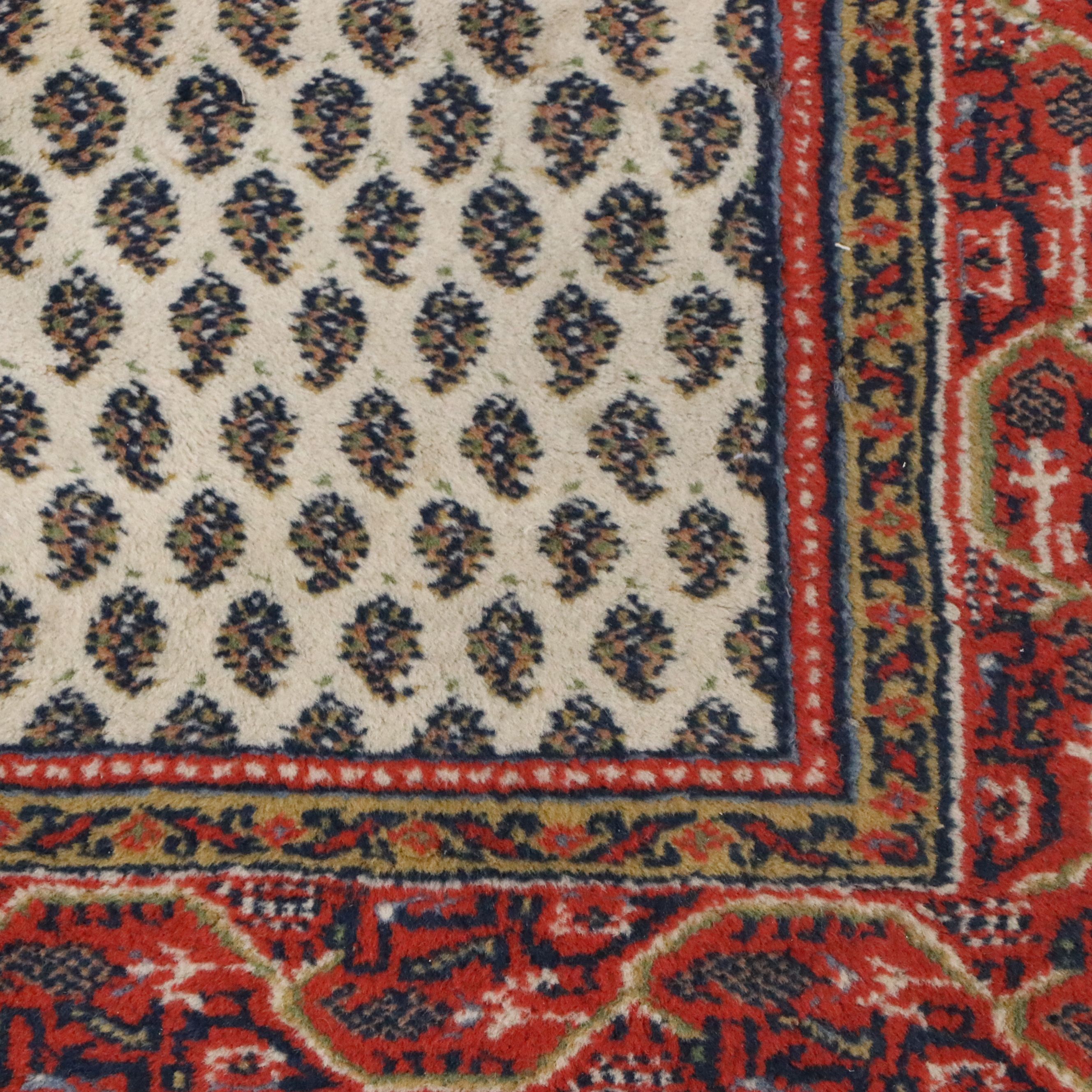 4'1 x 6'2 Hand-Knotted Persian Seraband Area Rug