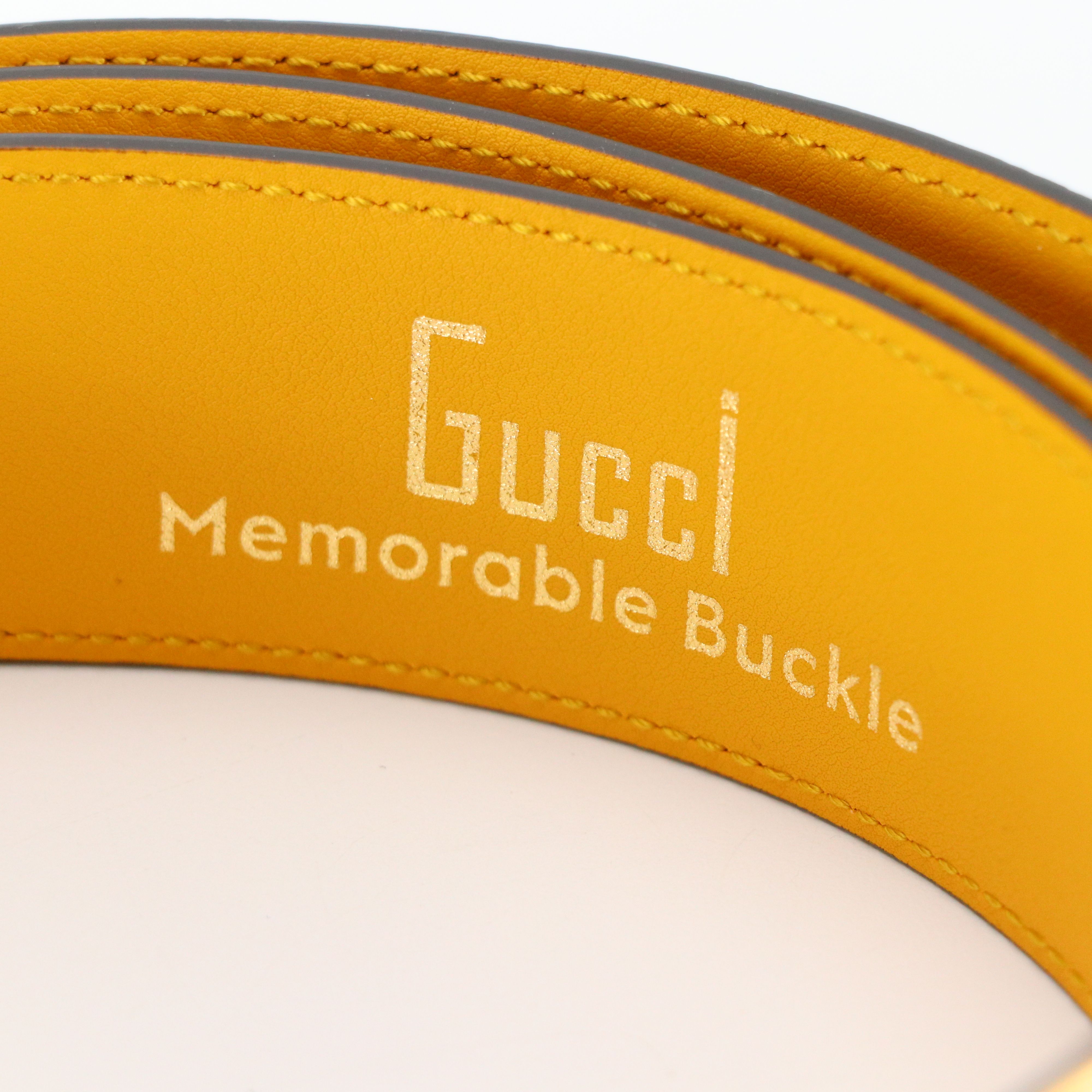 Gucci Bicolor Cinghiale Leather Belt