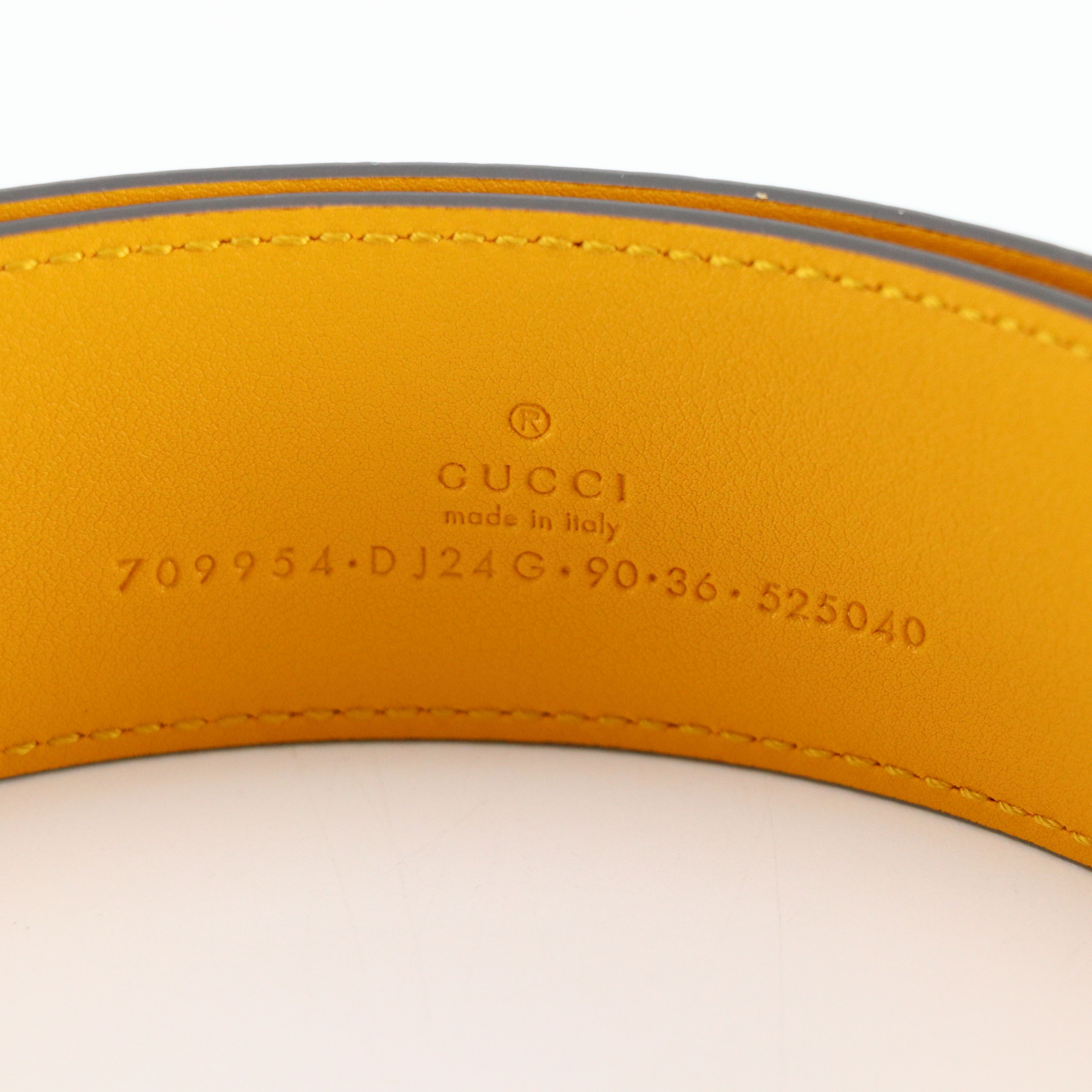Gucci Bicolor Cinghiale Leather Belt