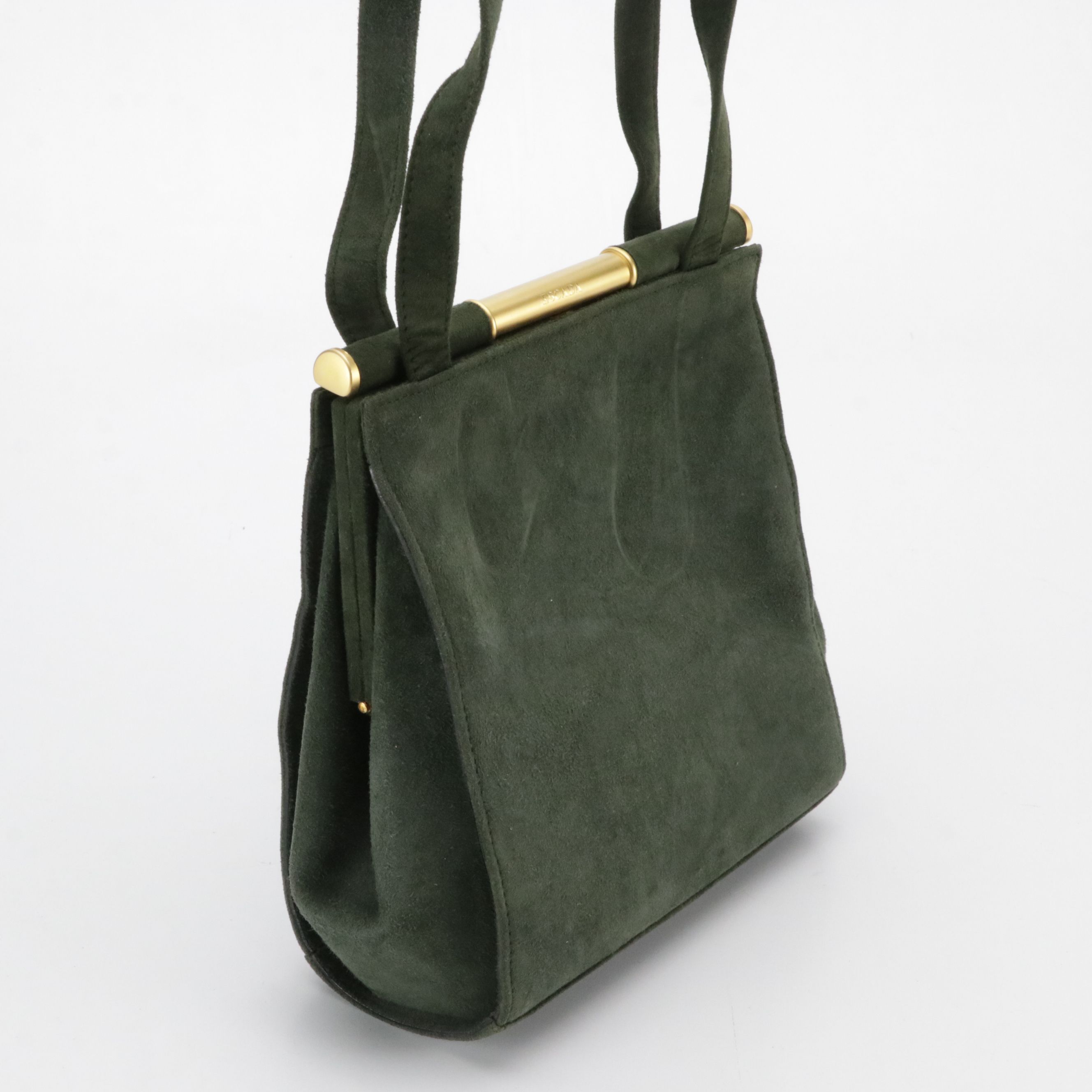De Vecchi Woven Leather Crossbody, Escada Green Frame Shoulder Bag, Other Gloves