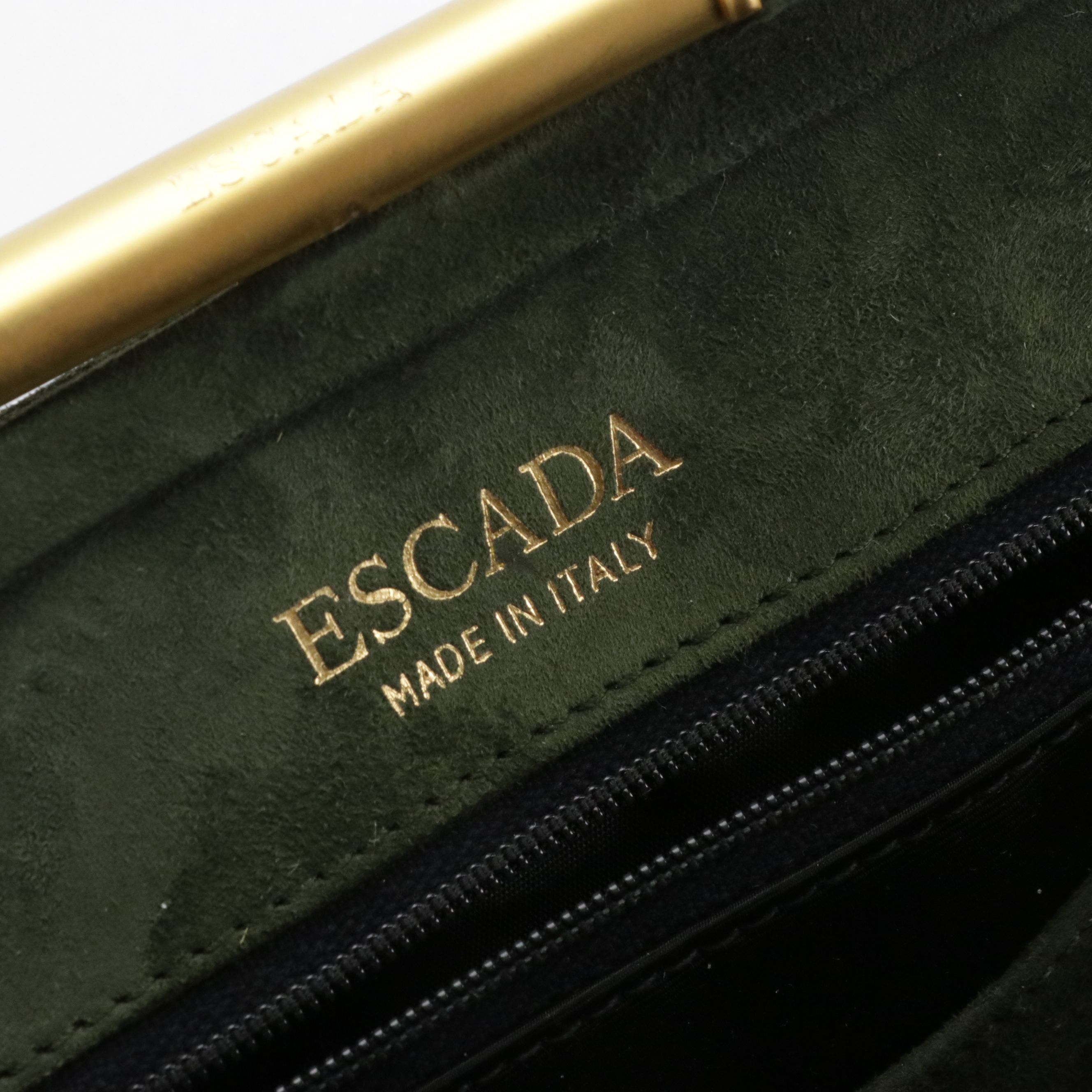 De Vecchi Woven Leather Crossbody, Escada Green Frame Shoulder Bag, Other Gloves