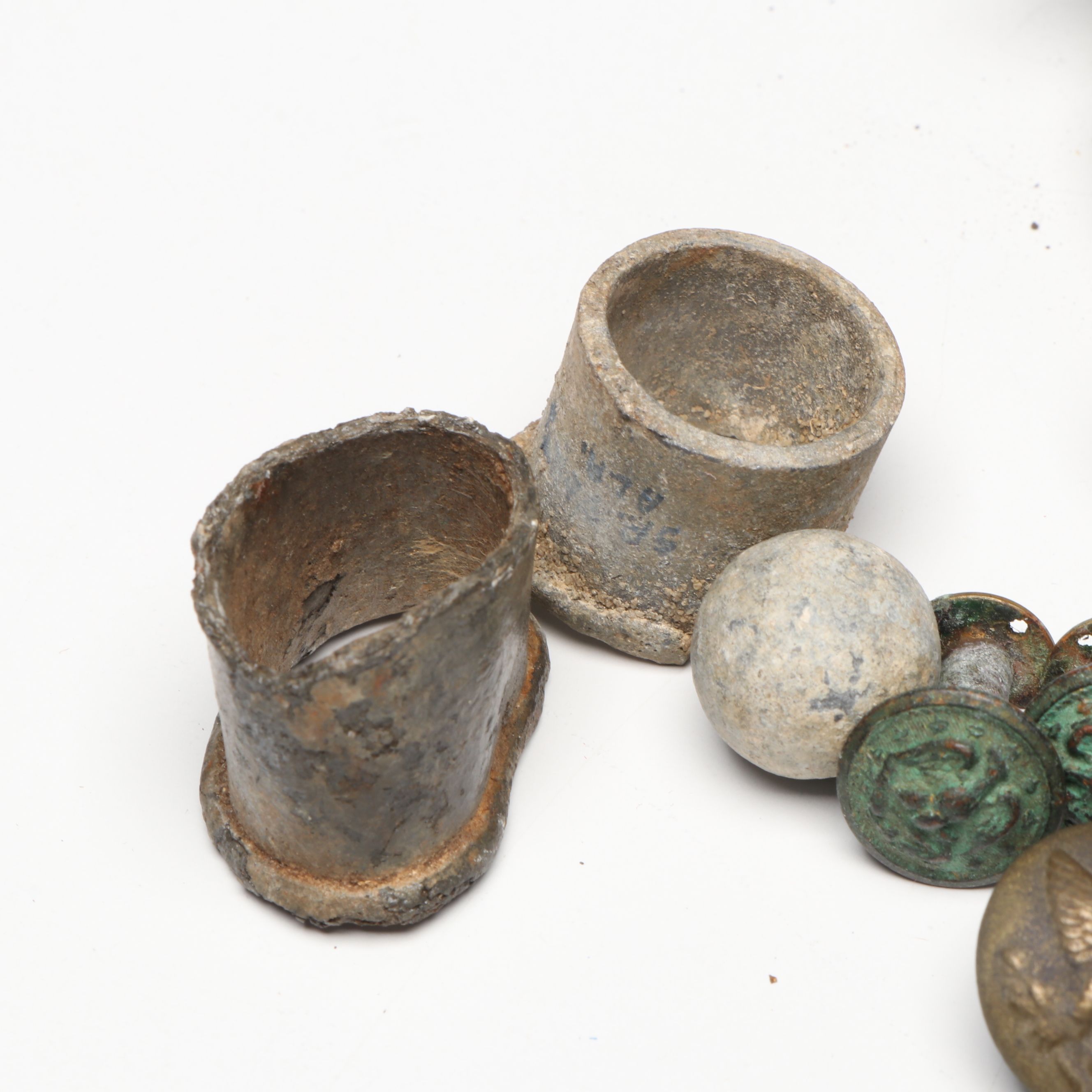 American Civil War Bullets, Continental Army Buttons and Other Artifacts