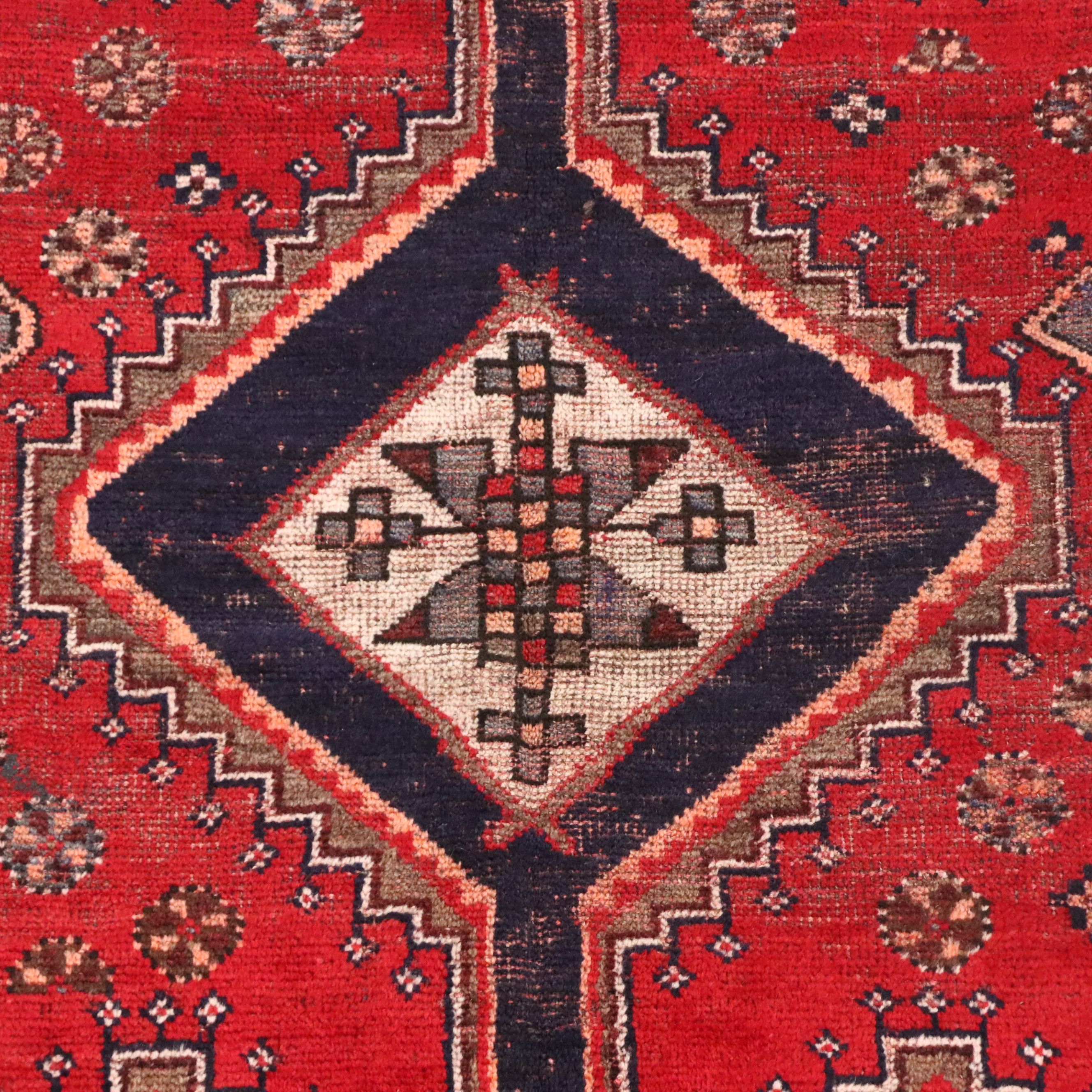 4'2 x 6'6 Hand-Knotted Persian Qashqai Area Rug