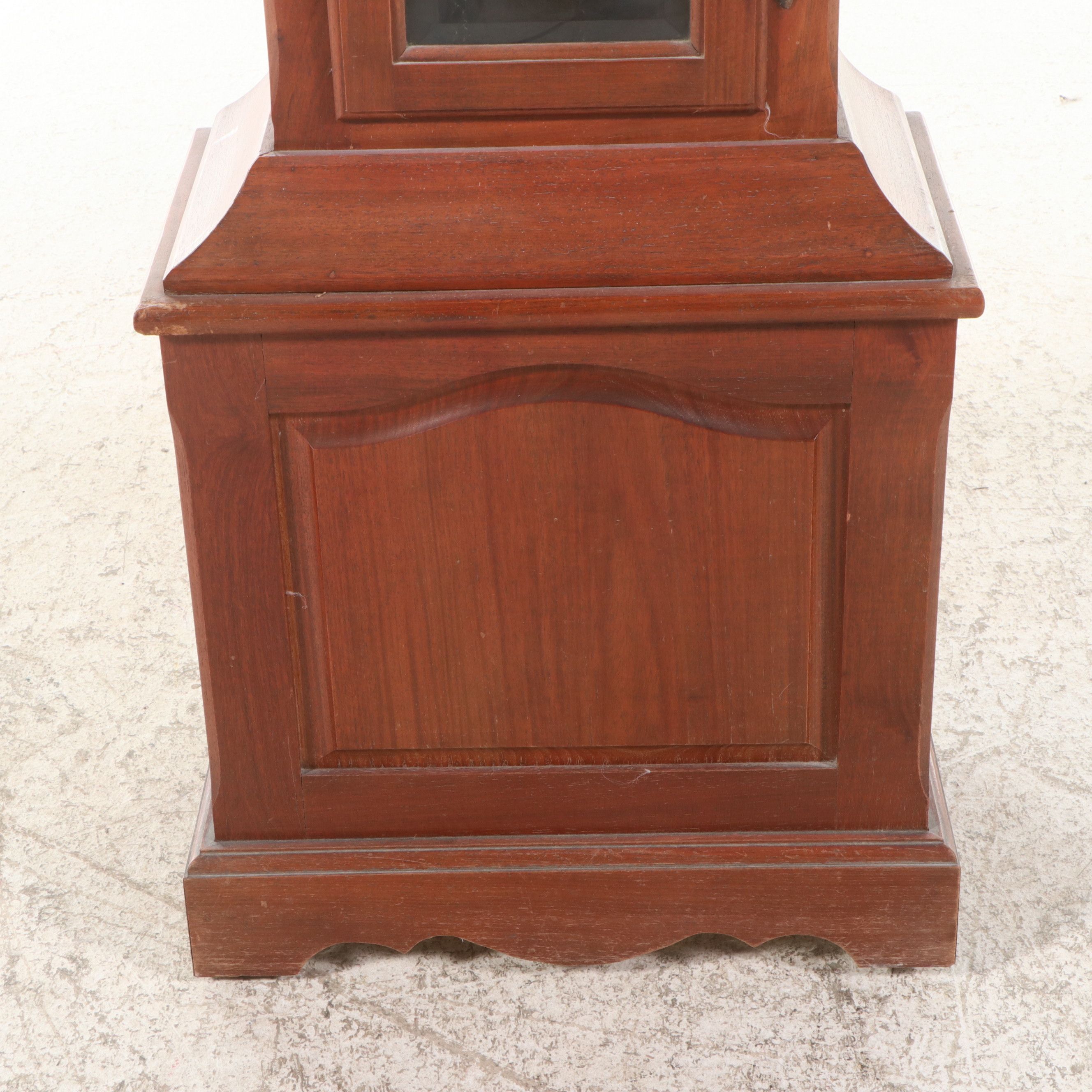 King Arthur Clock Company Wooden Grandfather Clock, Late 20th Century