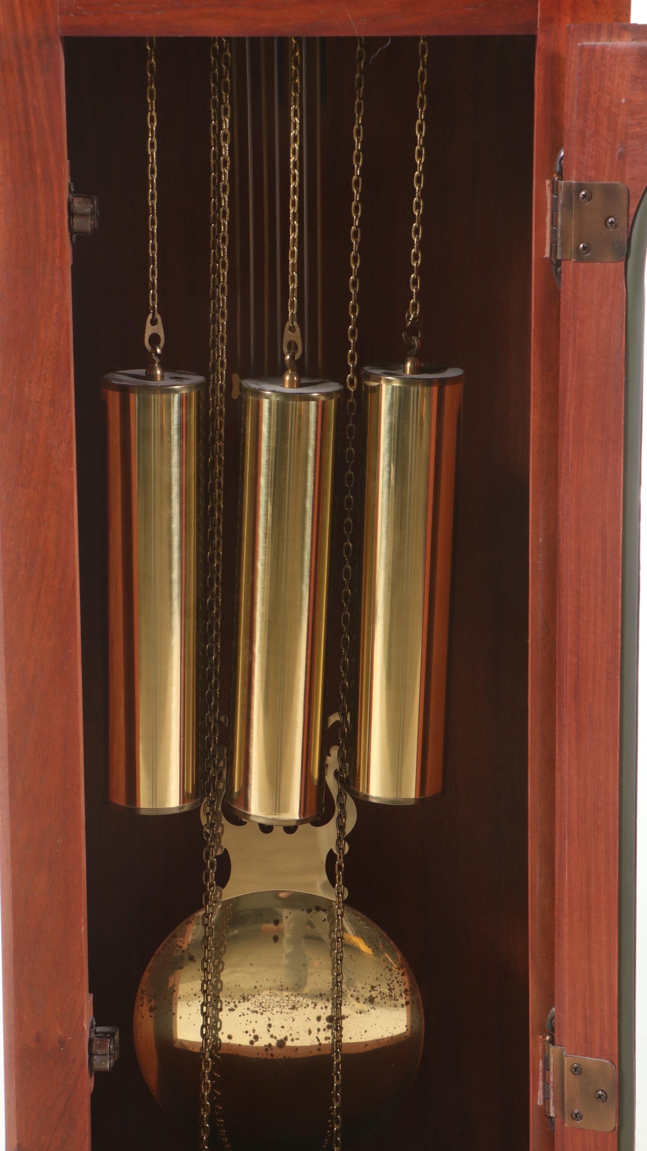 King Arthur Clock Company Wooden Grandfather Clock, Late 20th Century