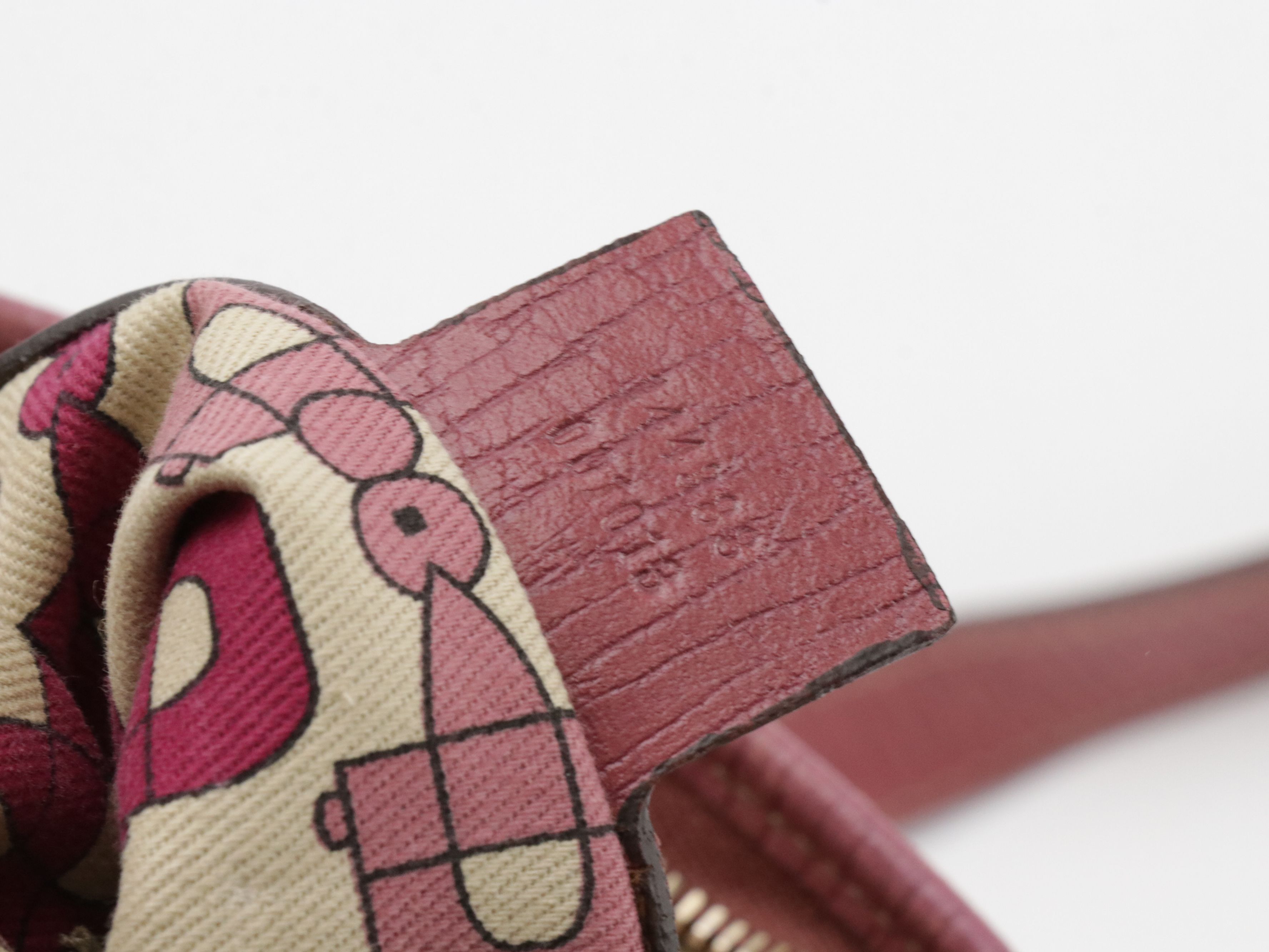 Gucci Jolicoeur Crossbody Messenger Bag in GG Canvas and Pink Leather Trim