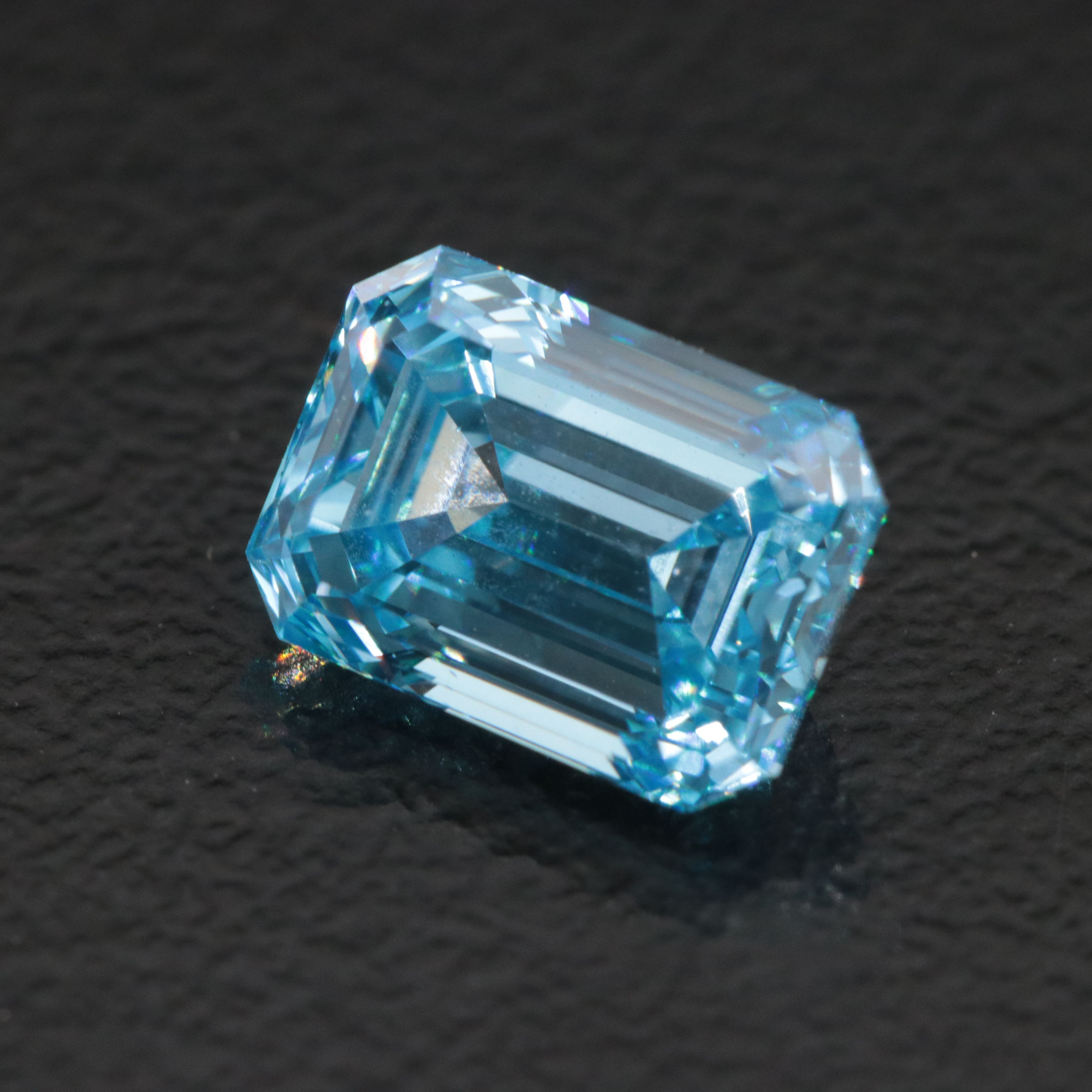 Loose 1.72 CT Lab Grown Fancy Blue Diamond with IGI Report