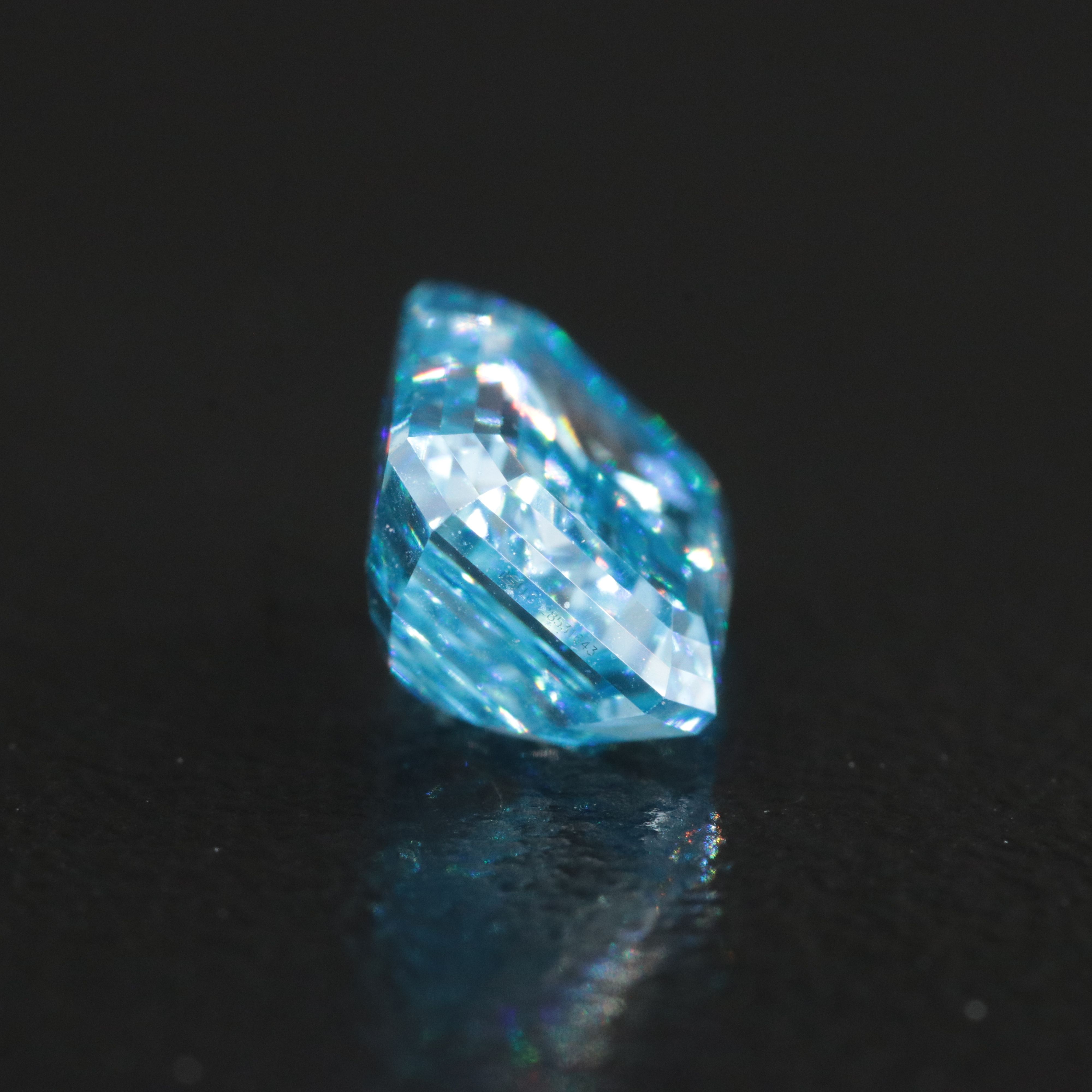 Loose 1.72 CT Lab Grown Fancy Blue Diamond with IGI Report