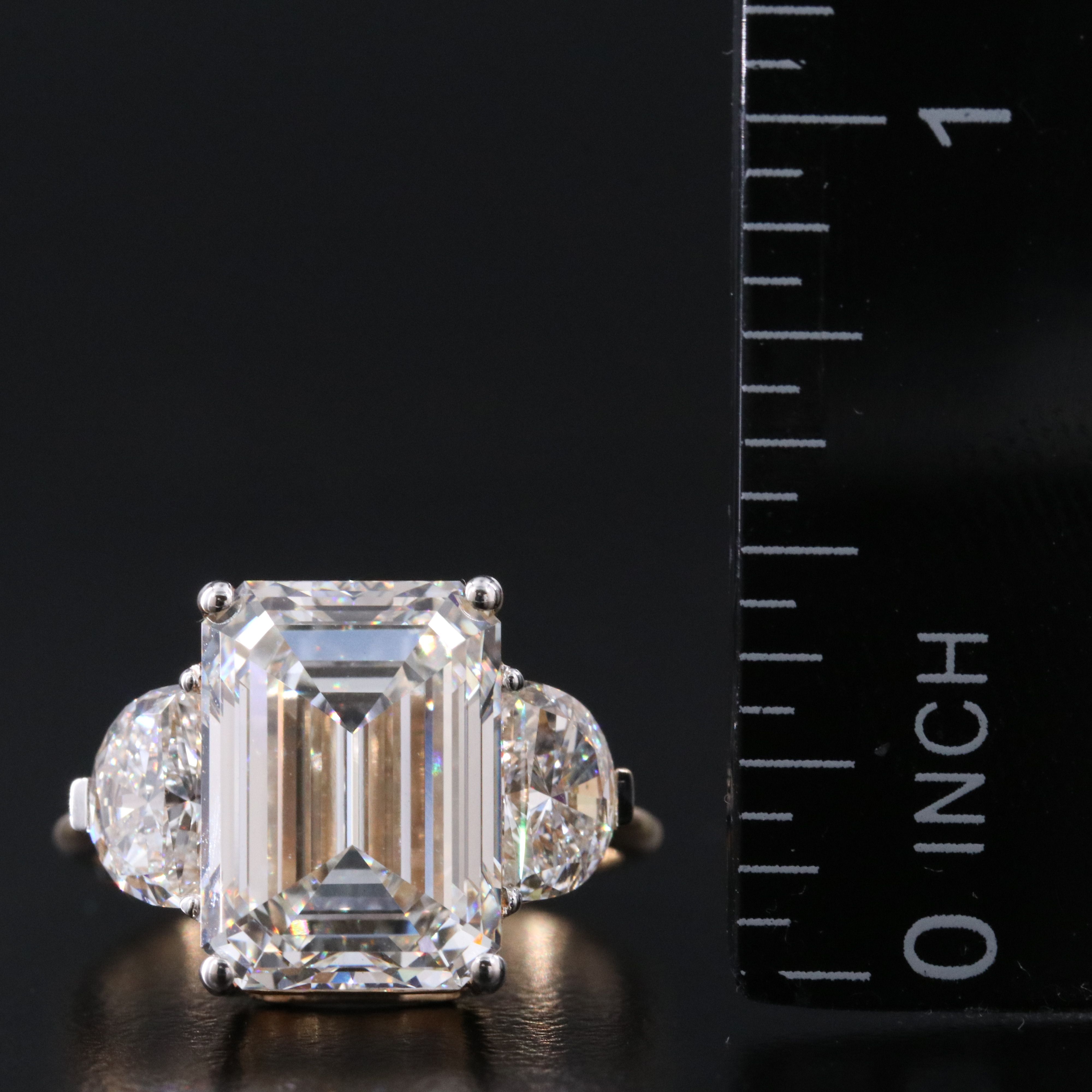 18K 7.20 CTW Lab Grown Diamond Ring with IGI Report