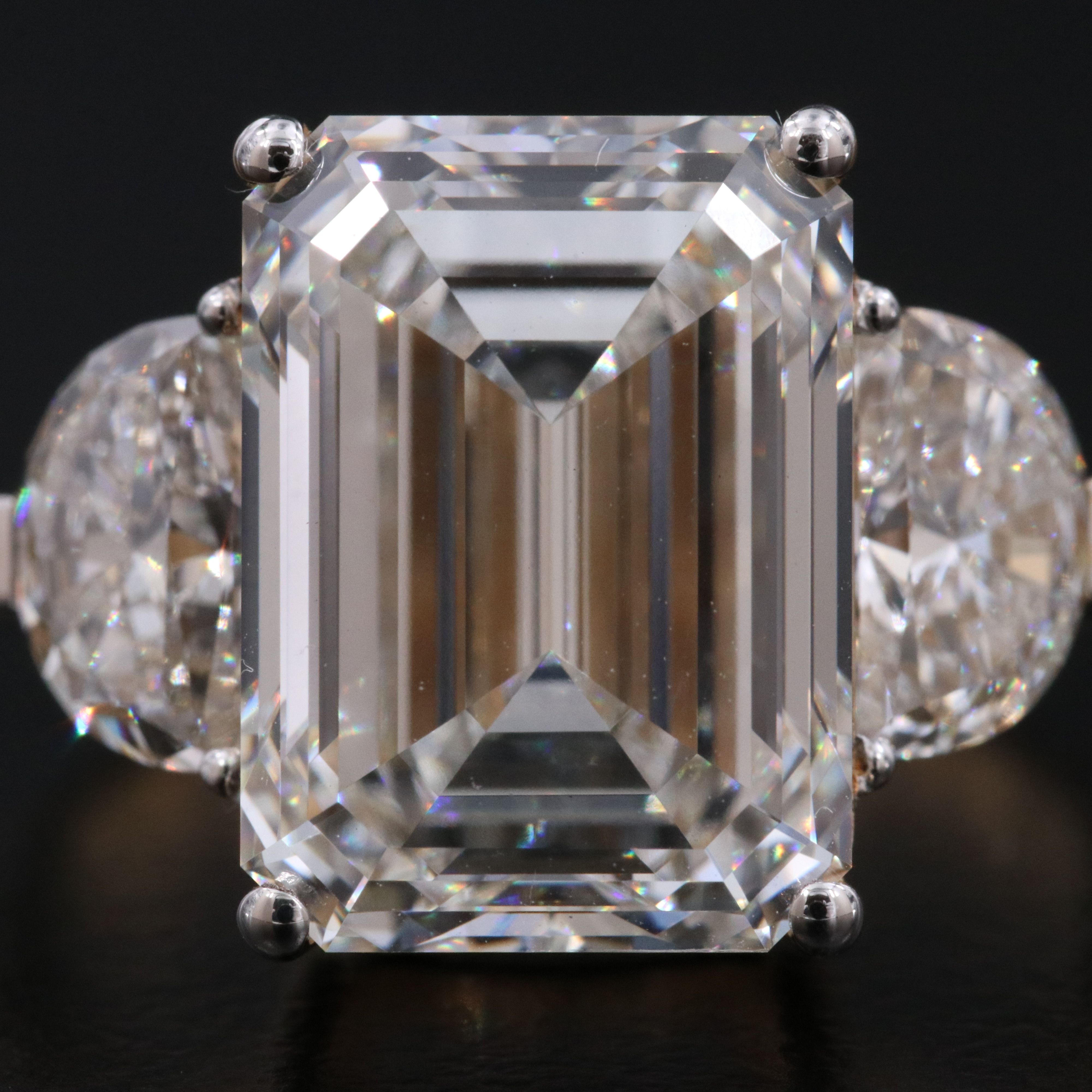 18K 7.20 CTW Lab Grown Diamond Ring with IGI Report