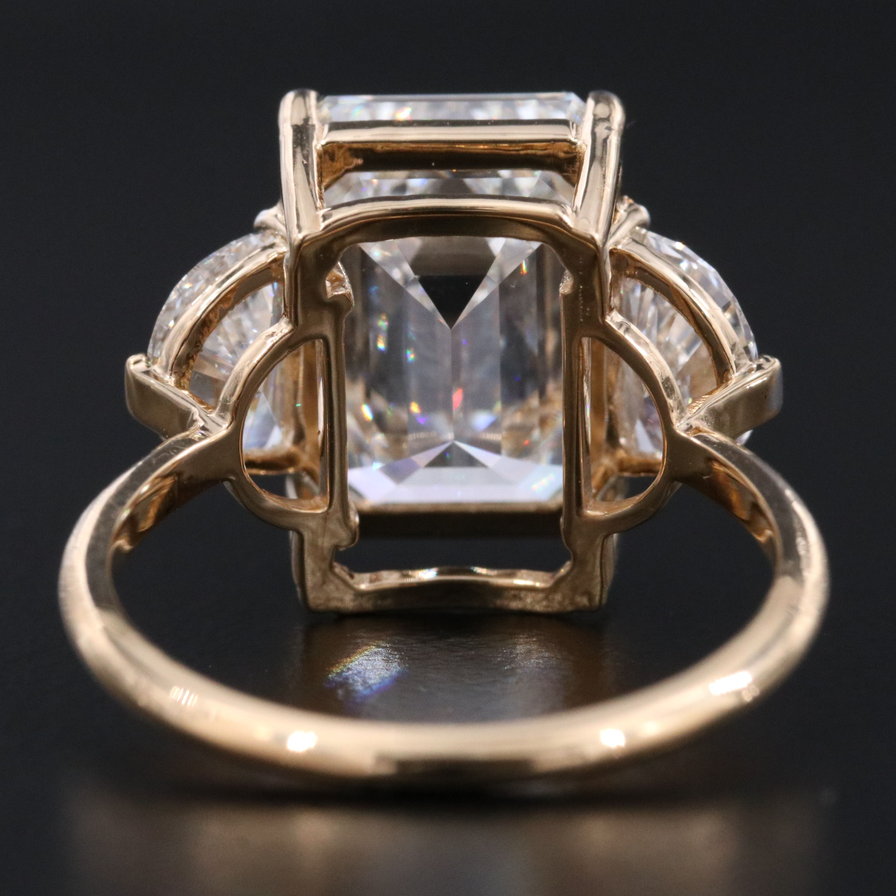 18K 7.20 CTW Lab Grown Diamond Ring with IGI Report