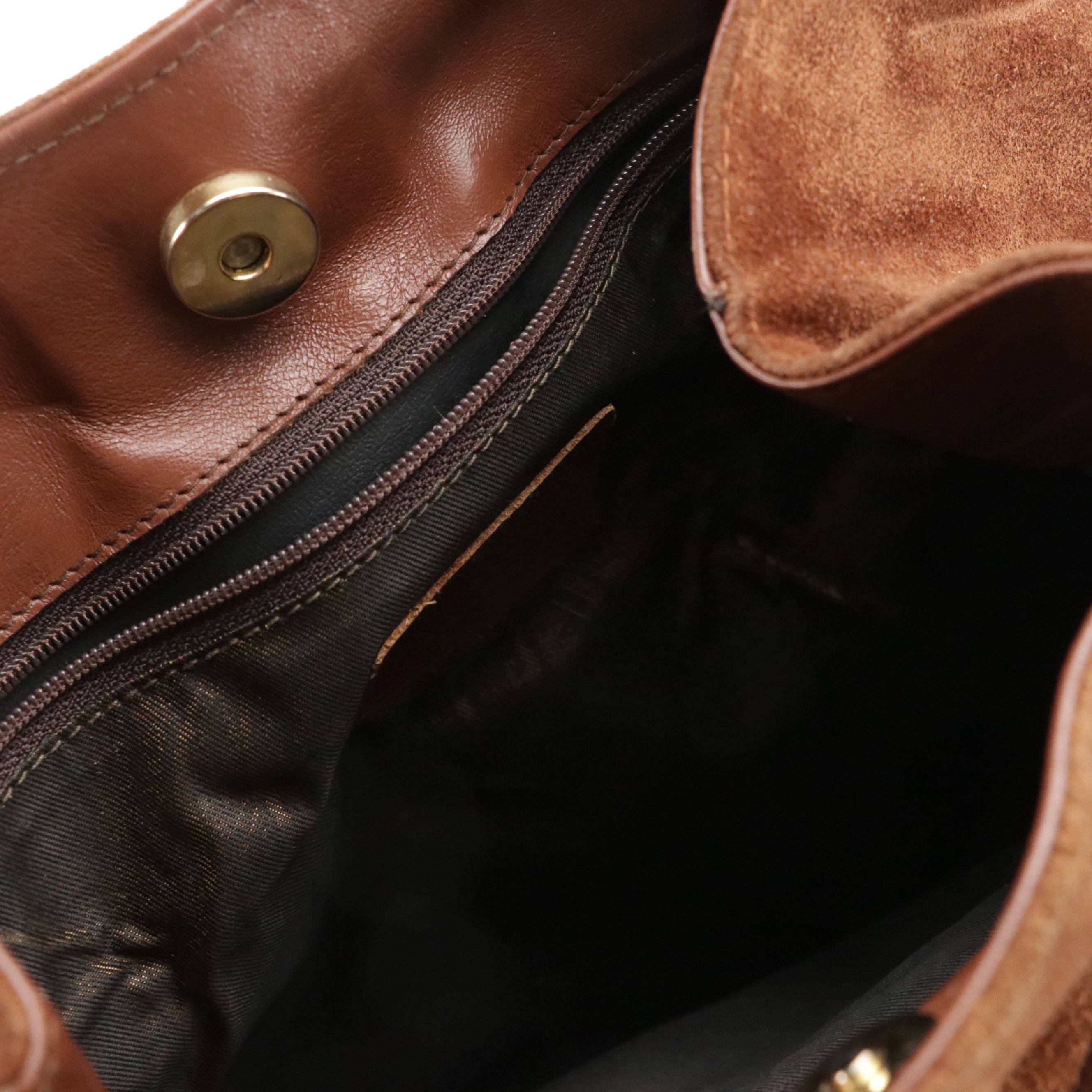 Donna Karan Brown Leather Shoulder Bag and Croc Embossed 2Way Bag, Other Bag