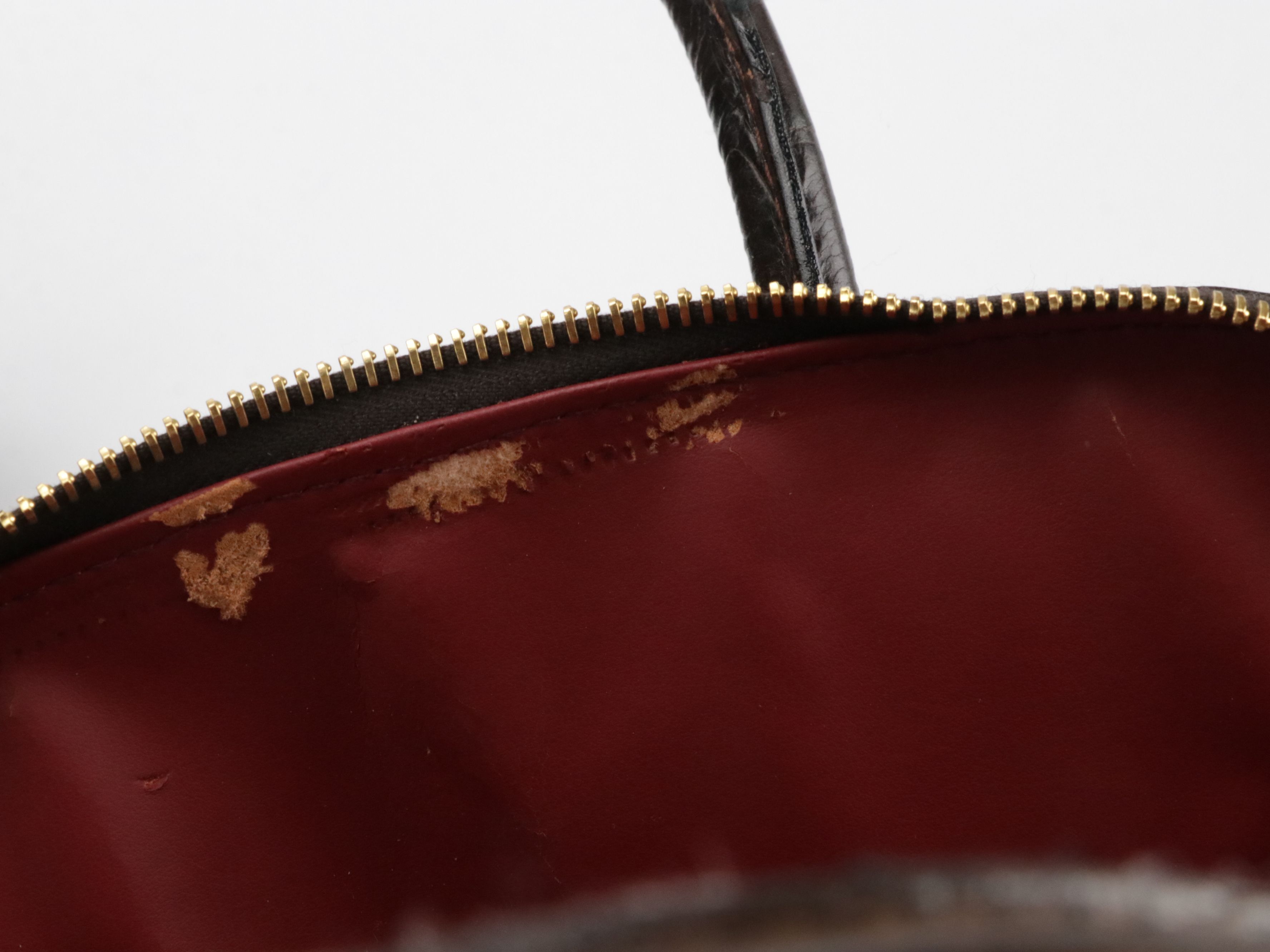 Donna Karan Brown Leather Shoulder Bag and Croc Embossed 2Way Bag, Other Bag