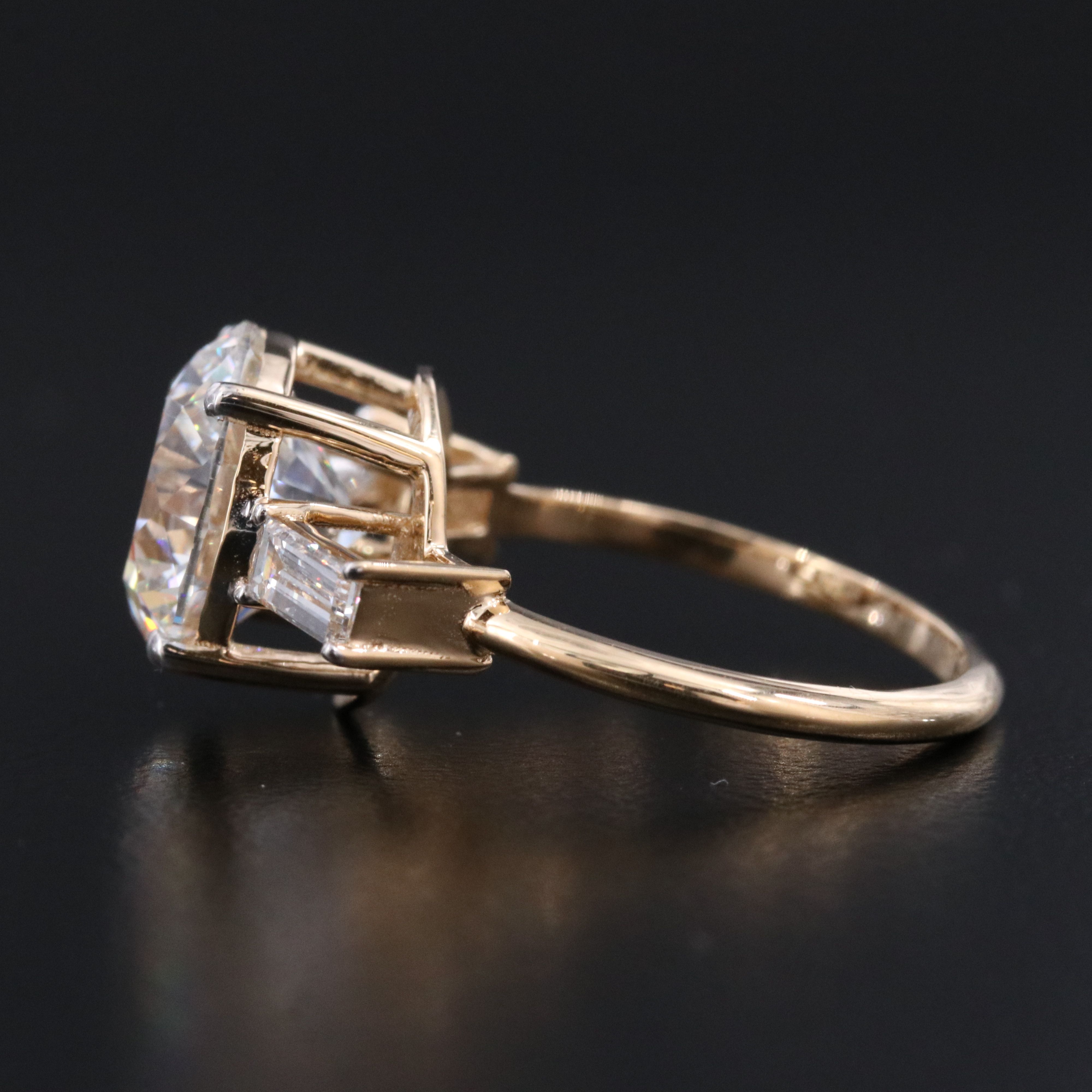 18K 4.38 CTW Lab Grown Diamond Ring with IGI Report