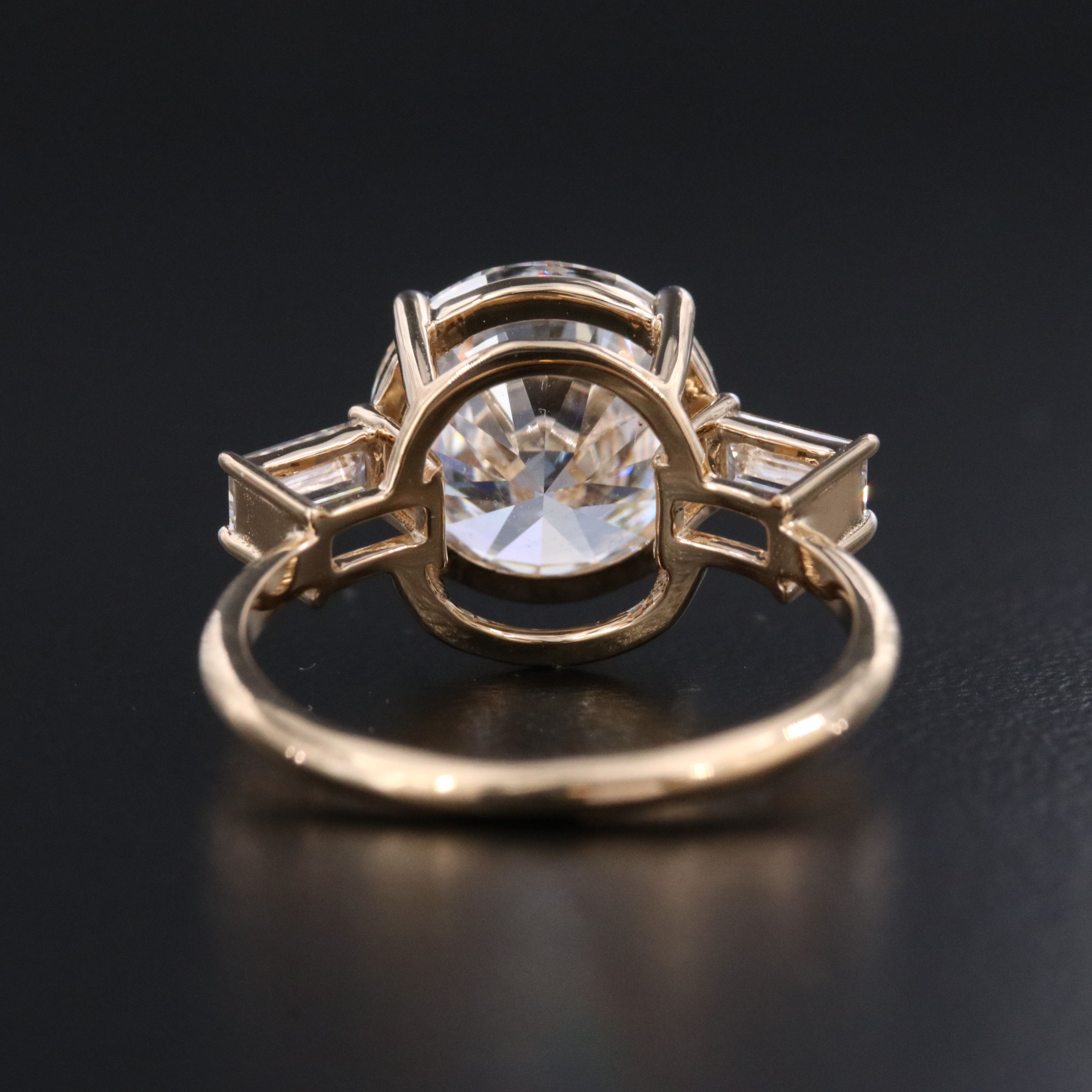 18K 4.38 CTW Lab Grown Diamond Ring with IGI Report