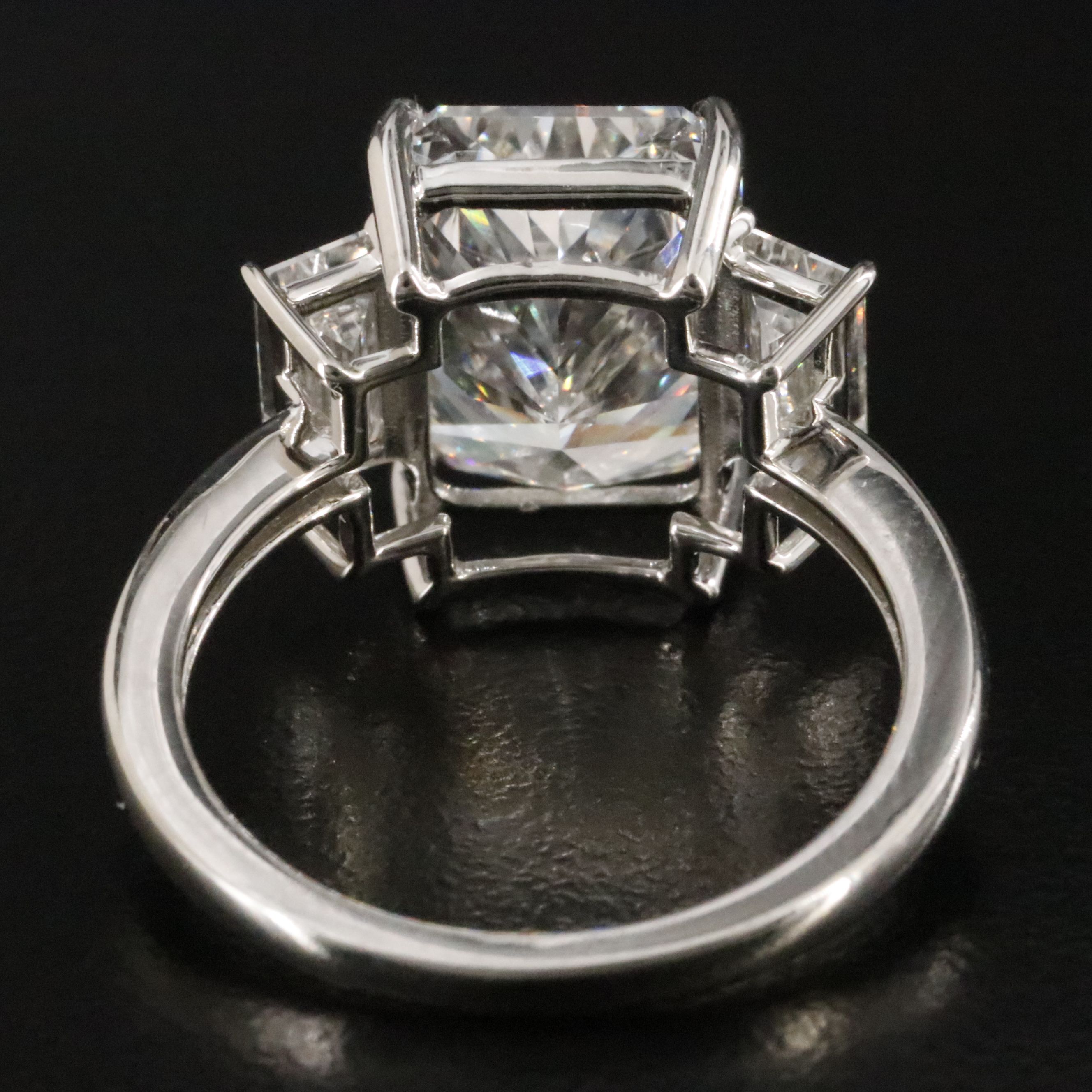 Platinum 6.98 CTW Lab Grown Diamond Ring with IGI Report