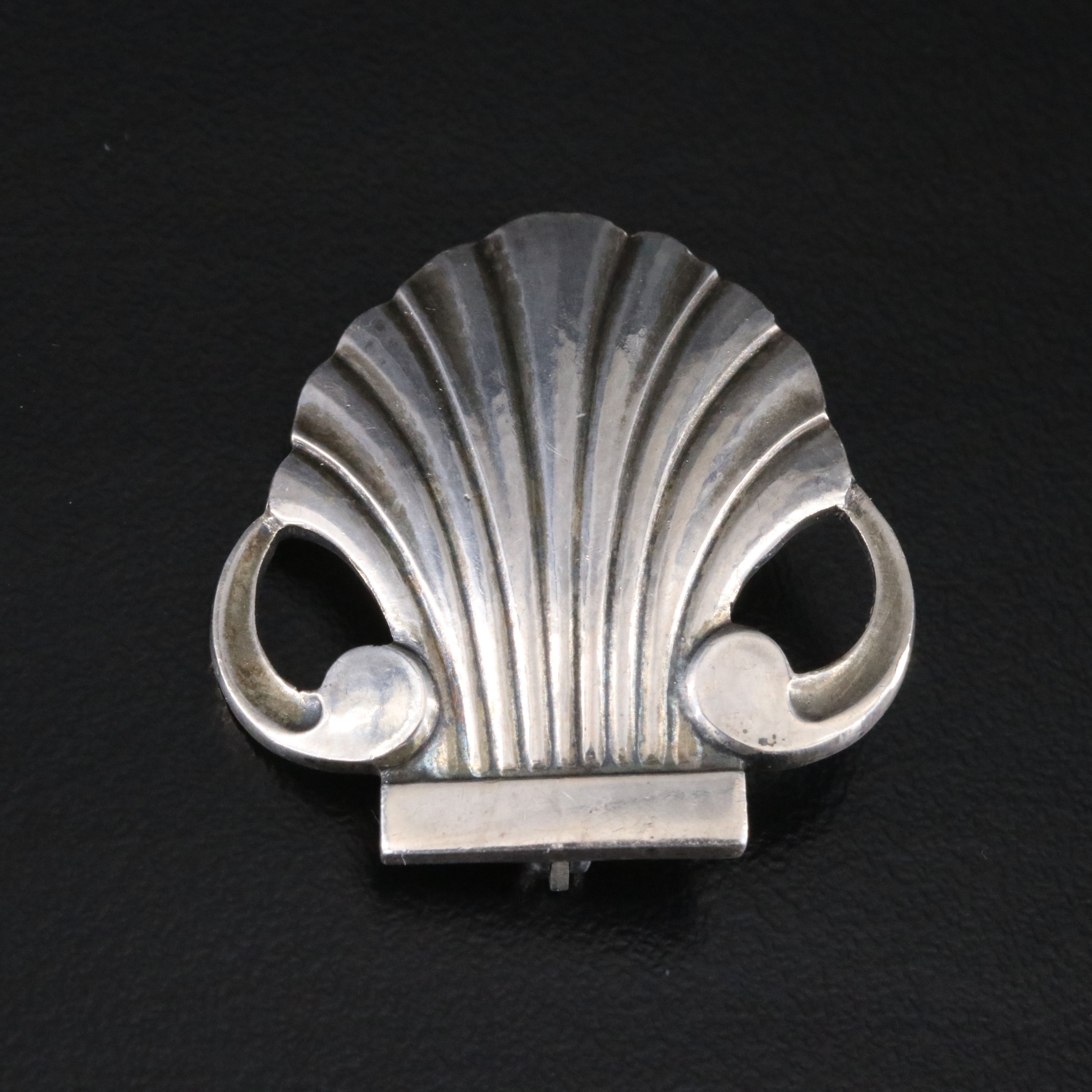 Georg Jensen Sterling Shell Brooch No. 246
