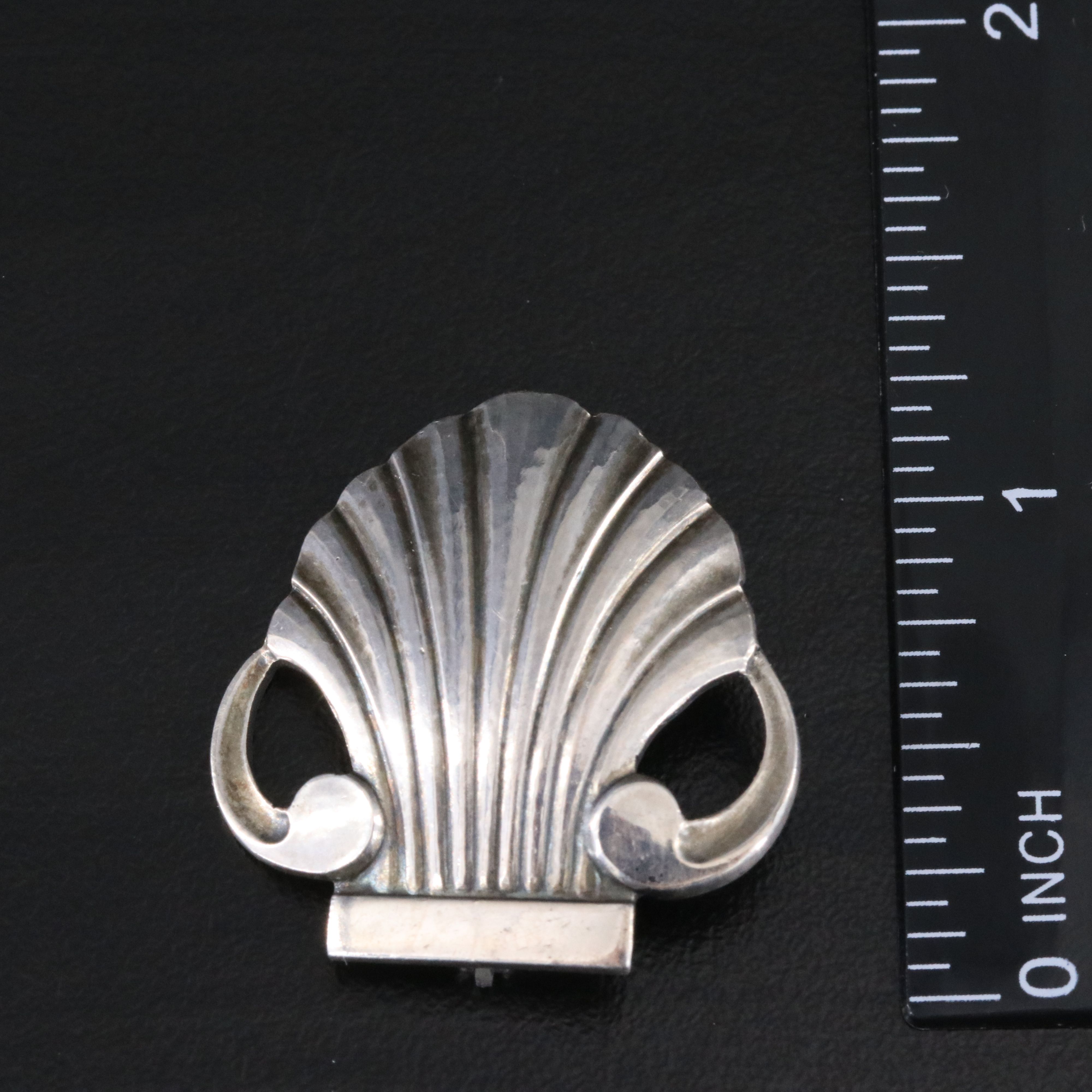 Georg Jensen Sterling Shell Brooch No. 246