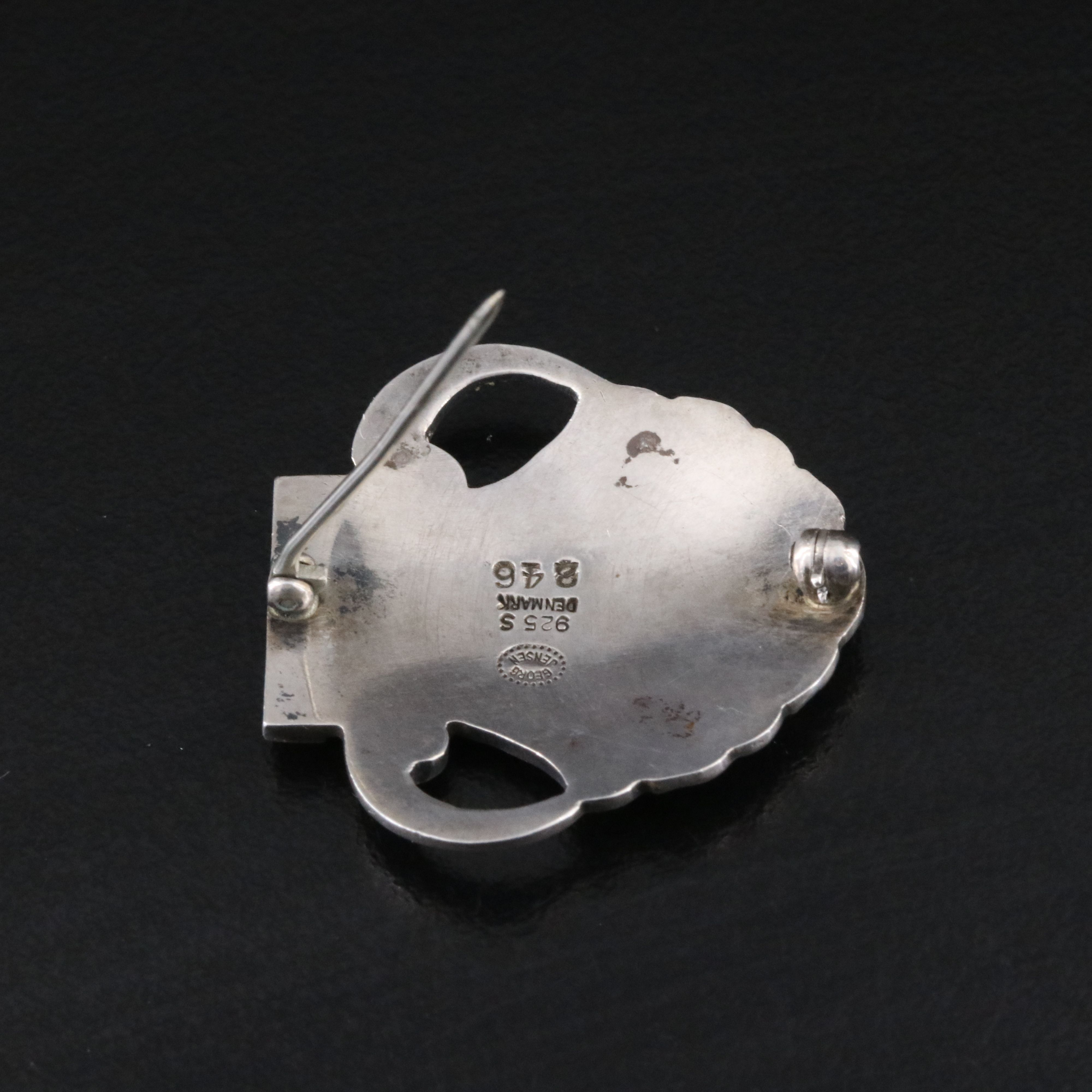 Georg Jensen Sterling Shell Brooch No. 246