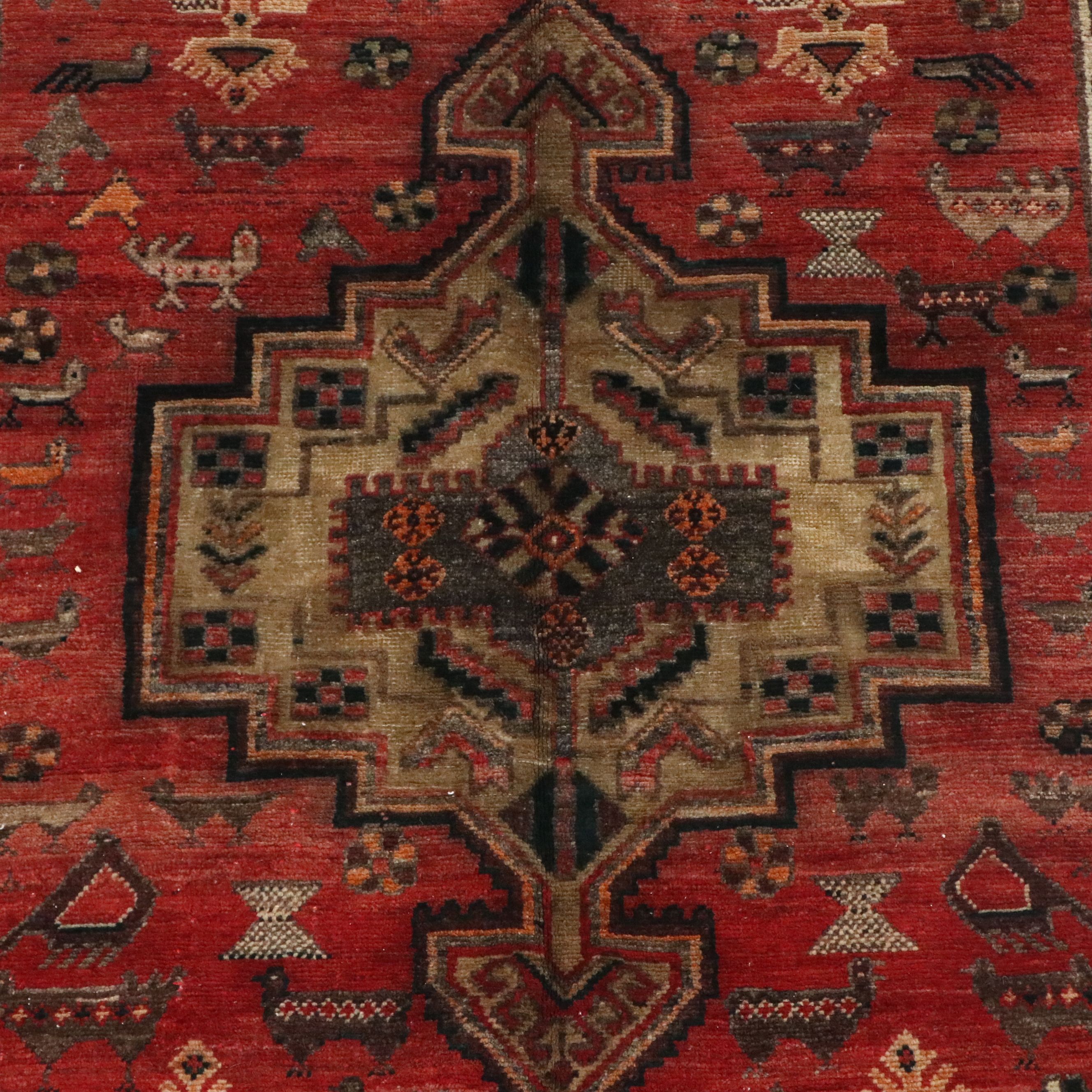 4'7 x 8'7 Hand-Knotted Persian Tuyserkan Area Rug