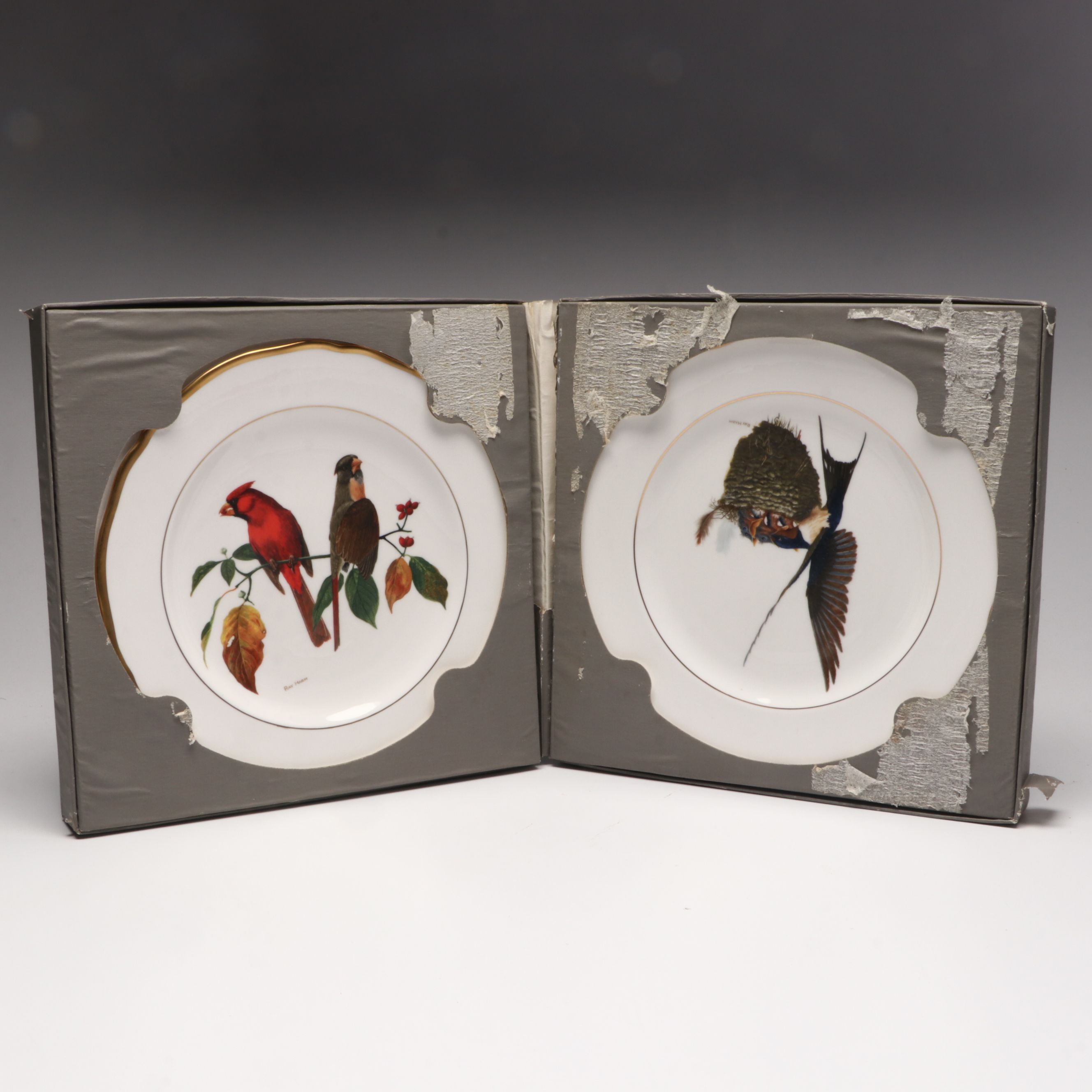 Ray Harm for Spode "American Songbirds" and Avon "Cardinal" Collector Plates