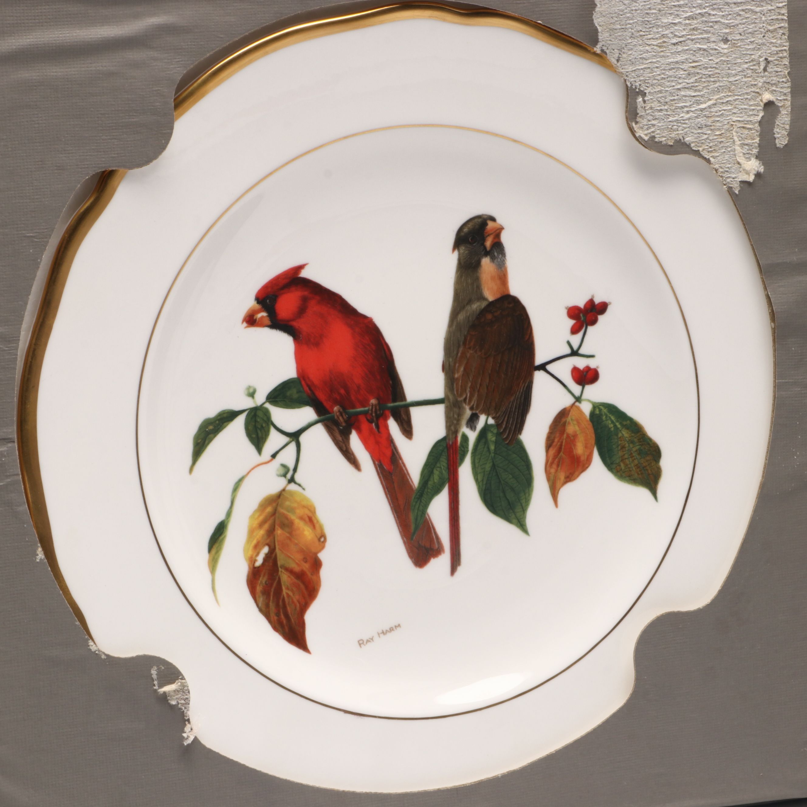 Ray Harm for Spode "American Songbirds" and Avon "Cardinal" Collector Plates