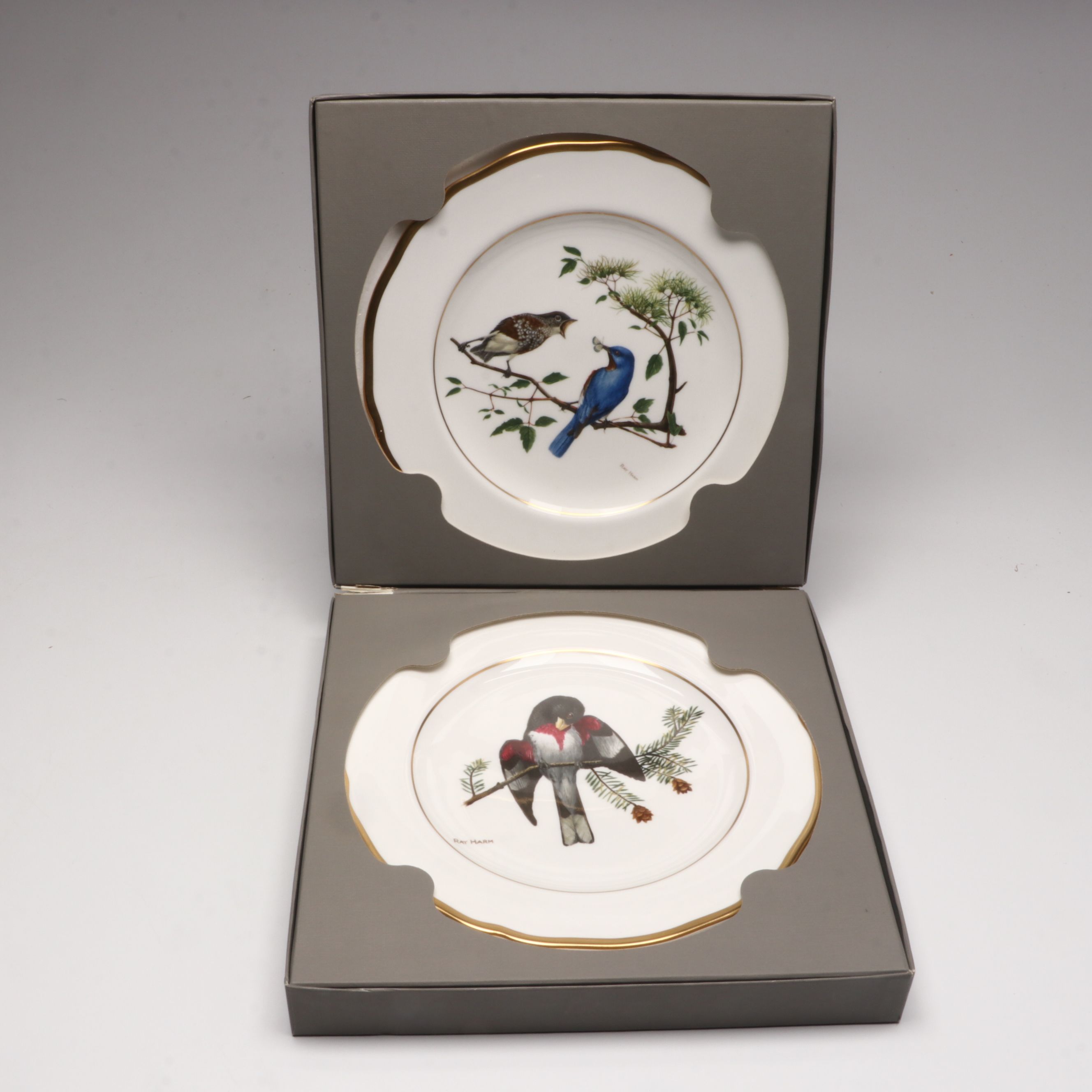 Ray Harm for Spode "American Songbirds" and Avon "Cardinal" Collector Plates