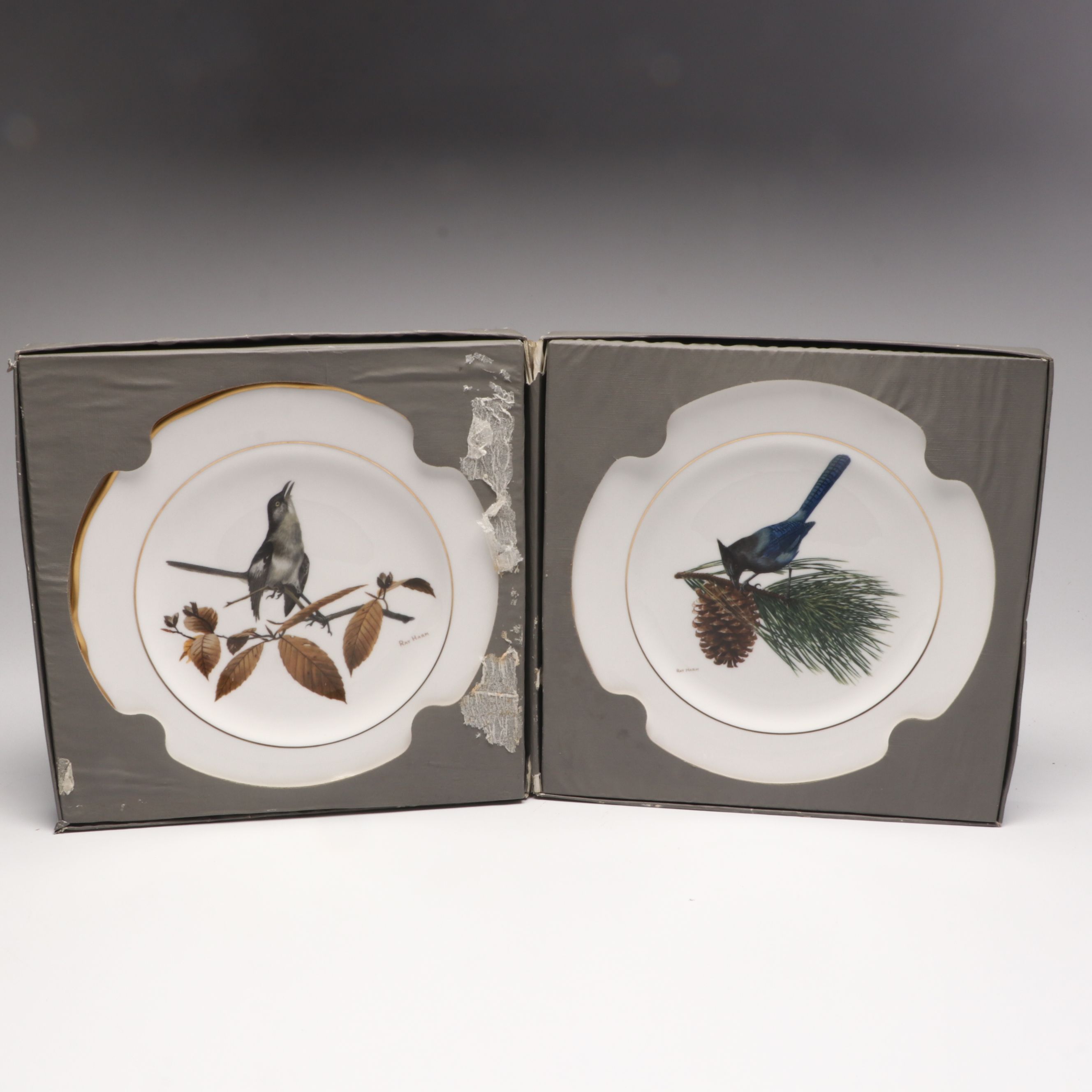 Ray Harm for Spode "American Songbirds" and Avon "Cardinal" Collector Plates