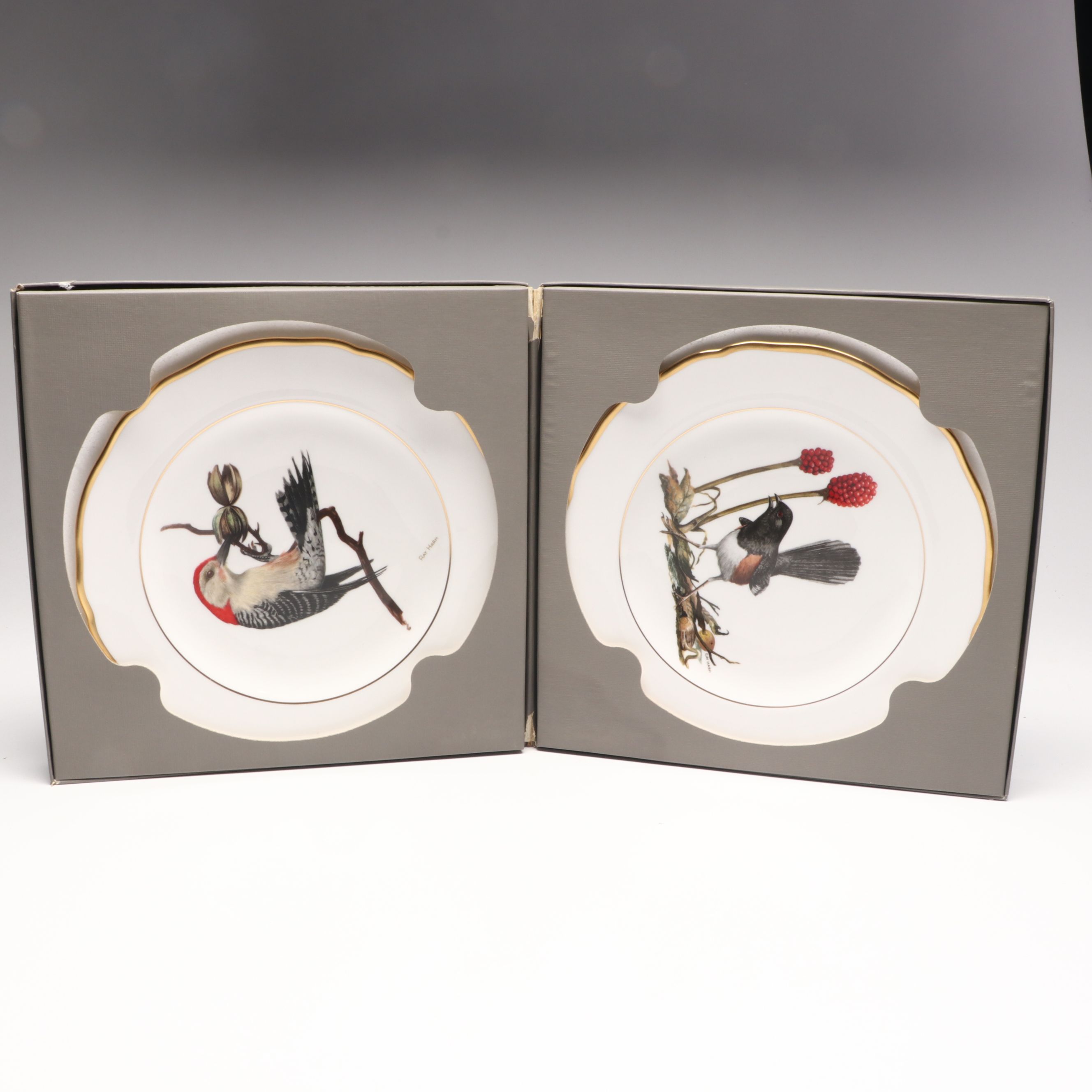 Ray Harm for Spode "American Songbirds" and Avon "Cardinal" Collector Plates