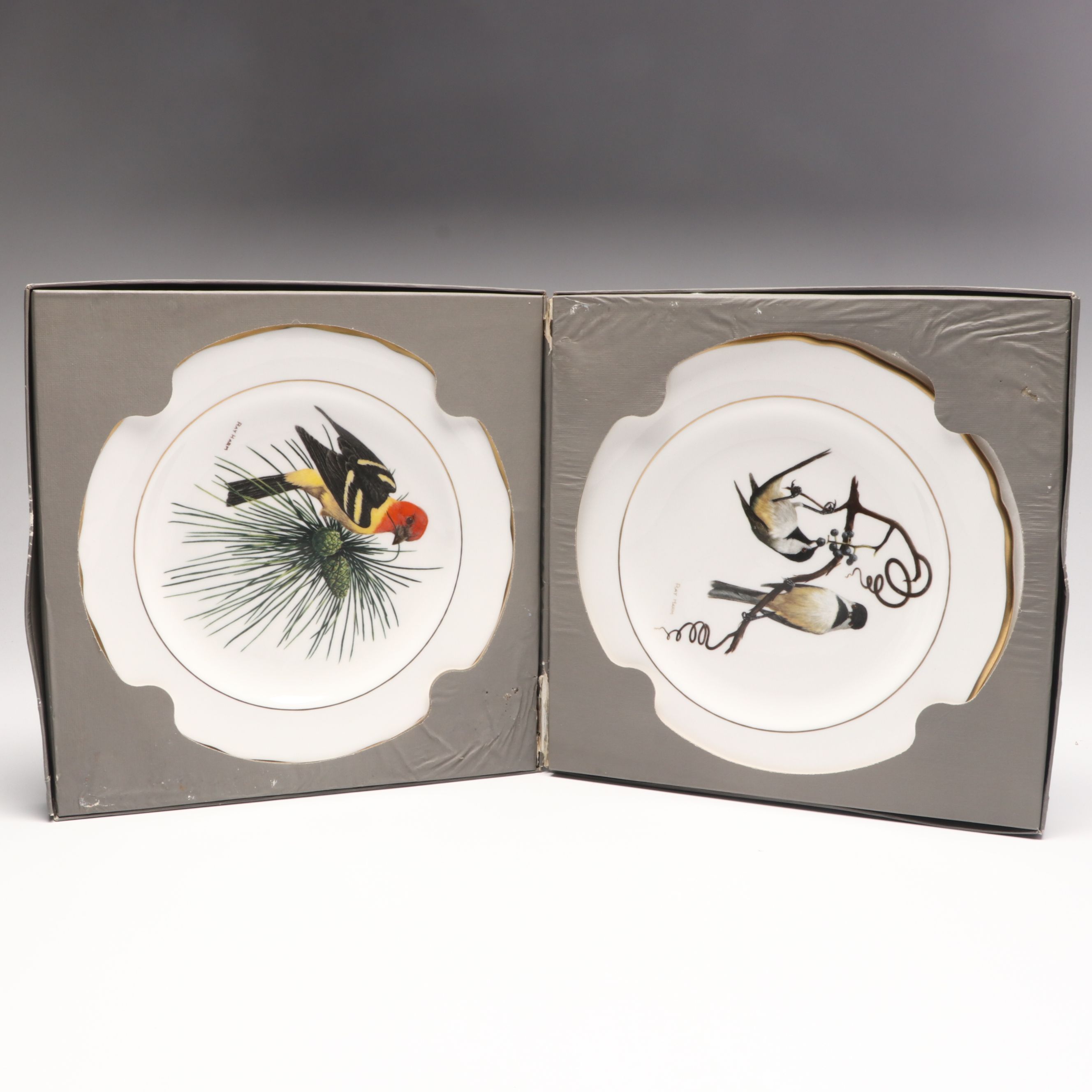 Ray Harm for Spode "American Songbirds" and Avon "Cardinal" Collector Plates