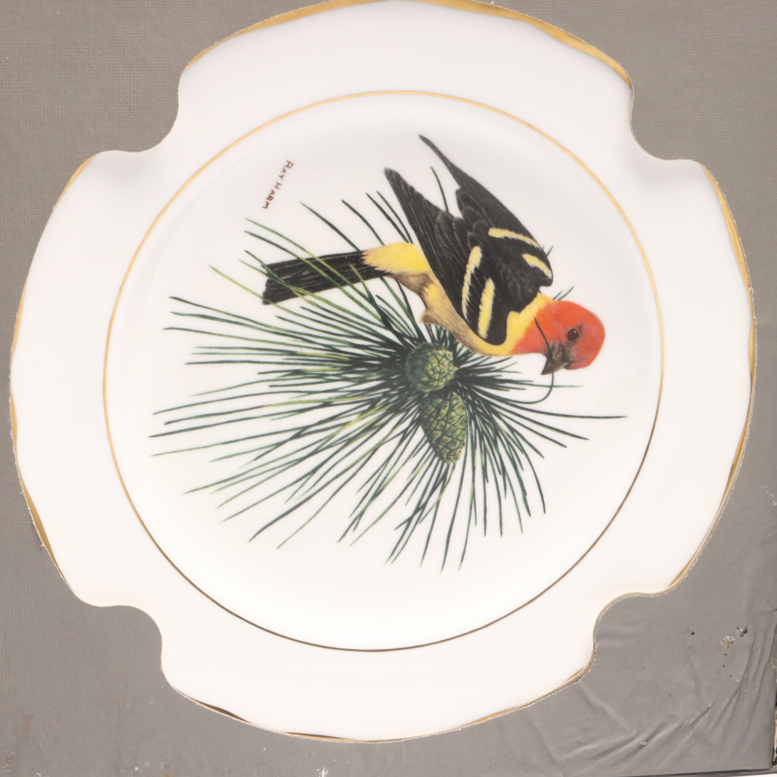 Ray Harm for Spode "American Songbirds" and Avon "Cardinal" Collector Plates