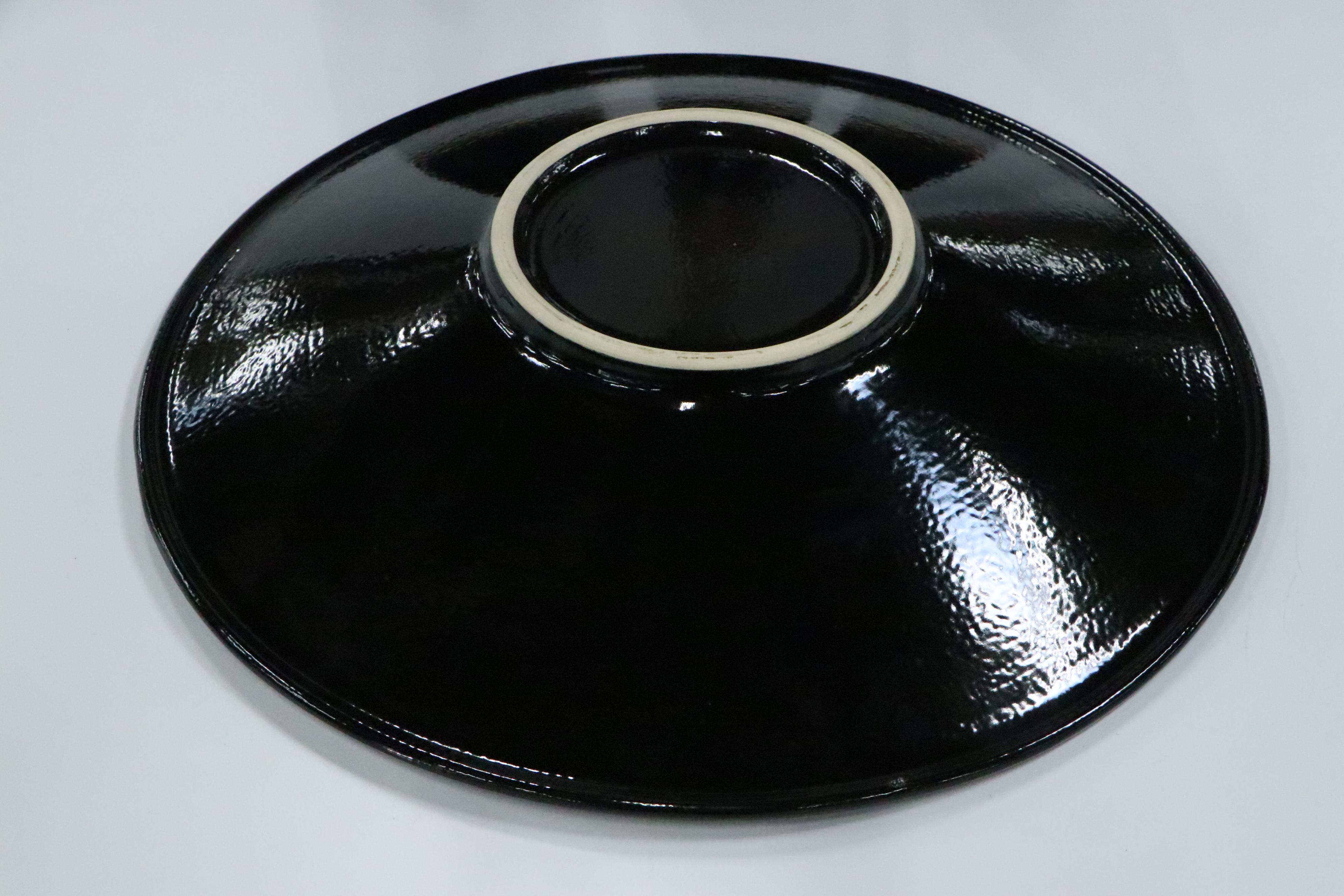 Art Pottery Drip Glaze Vases with Centerpiece