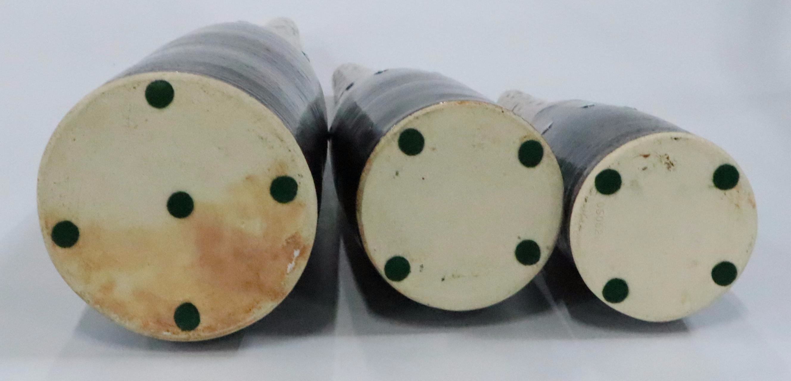 Art Pottery Drip Glaze Vases with Centerpiece