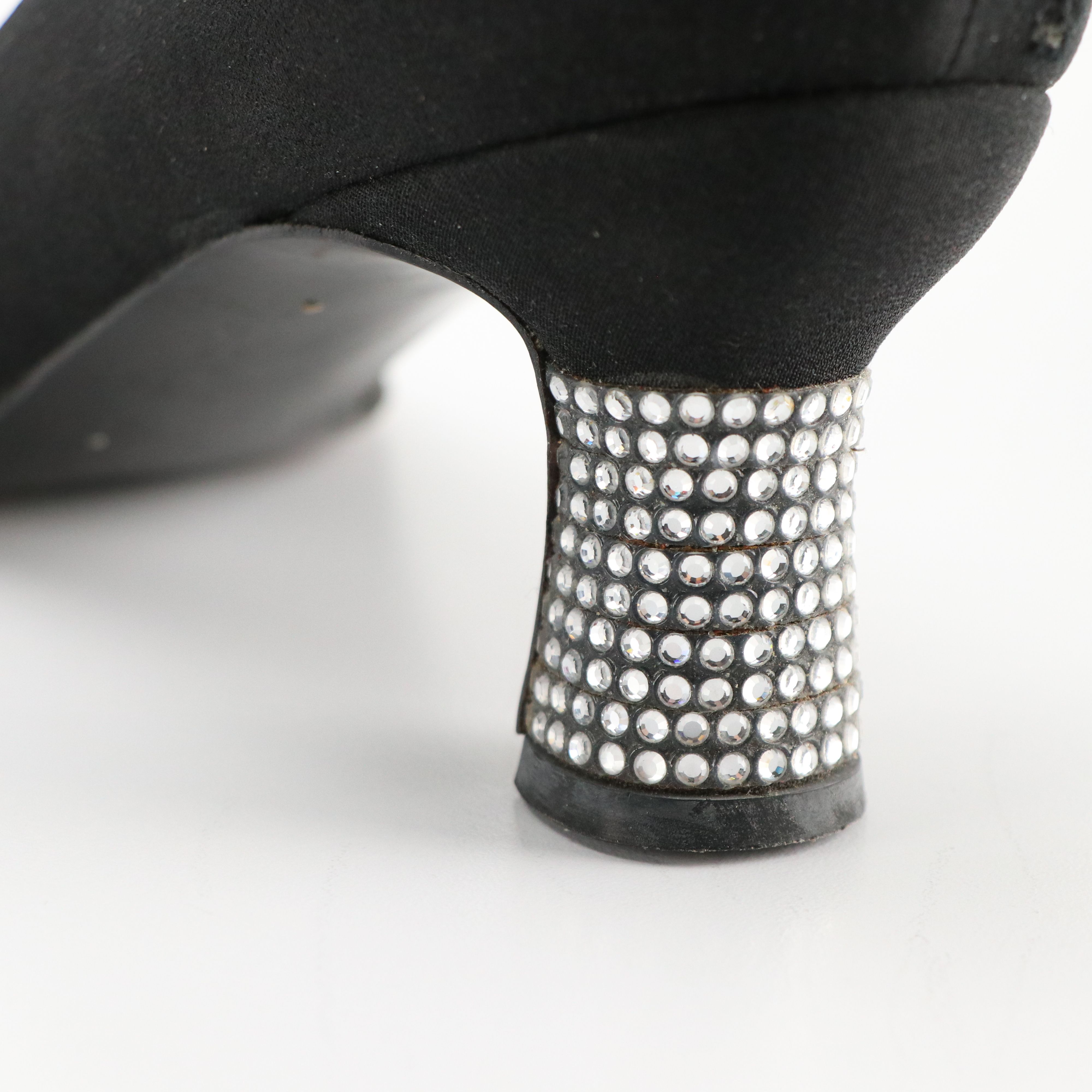 Stuart Weitzman Pointed-Toe Red Suede Kitten Heel & Black Heels