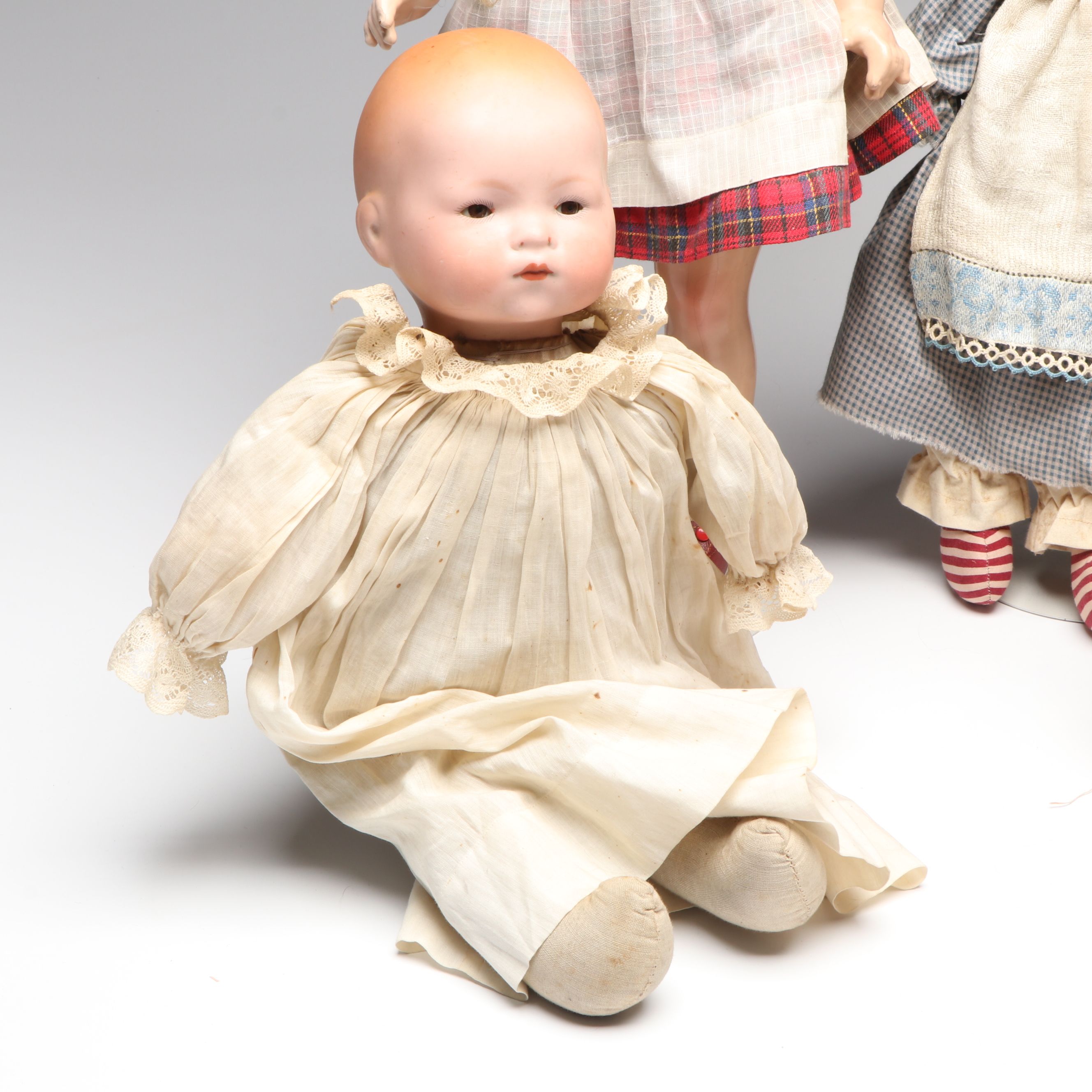 Ernst Heubach Character Baby with Armand Marseille Bye-Lo Baby and Other Dolls