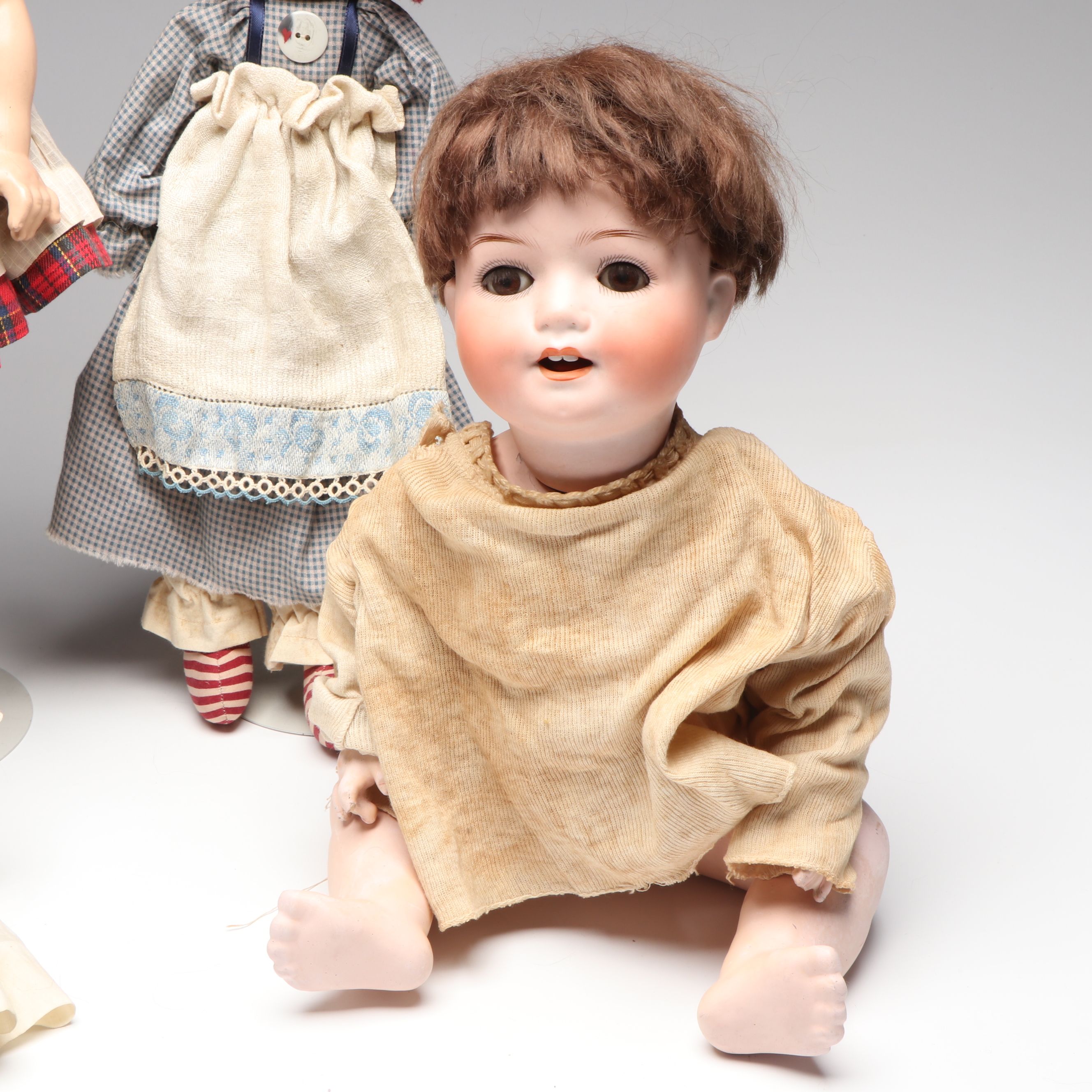 Ernst Heubach Character Baby with Armand Marseille Bye-Lo Baby and Other Dolls