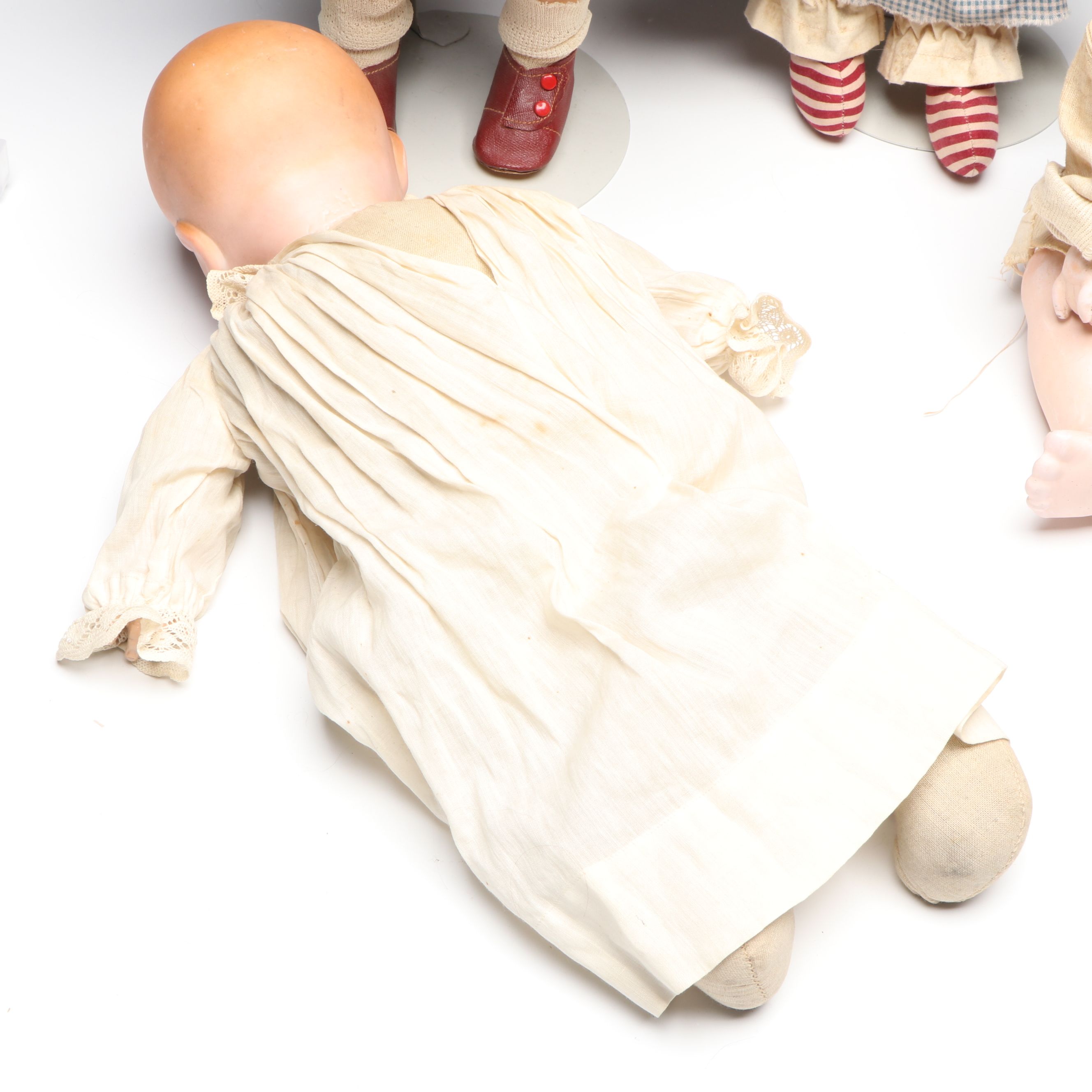 Ernst Heubach Character Baby with Armand Marseille Bye-Lo Baby and Other Dolls