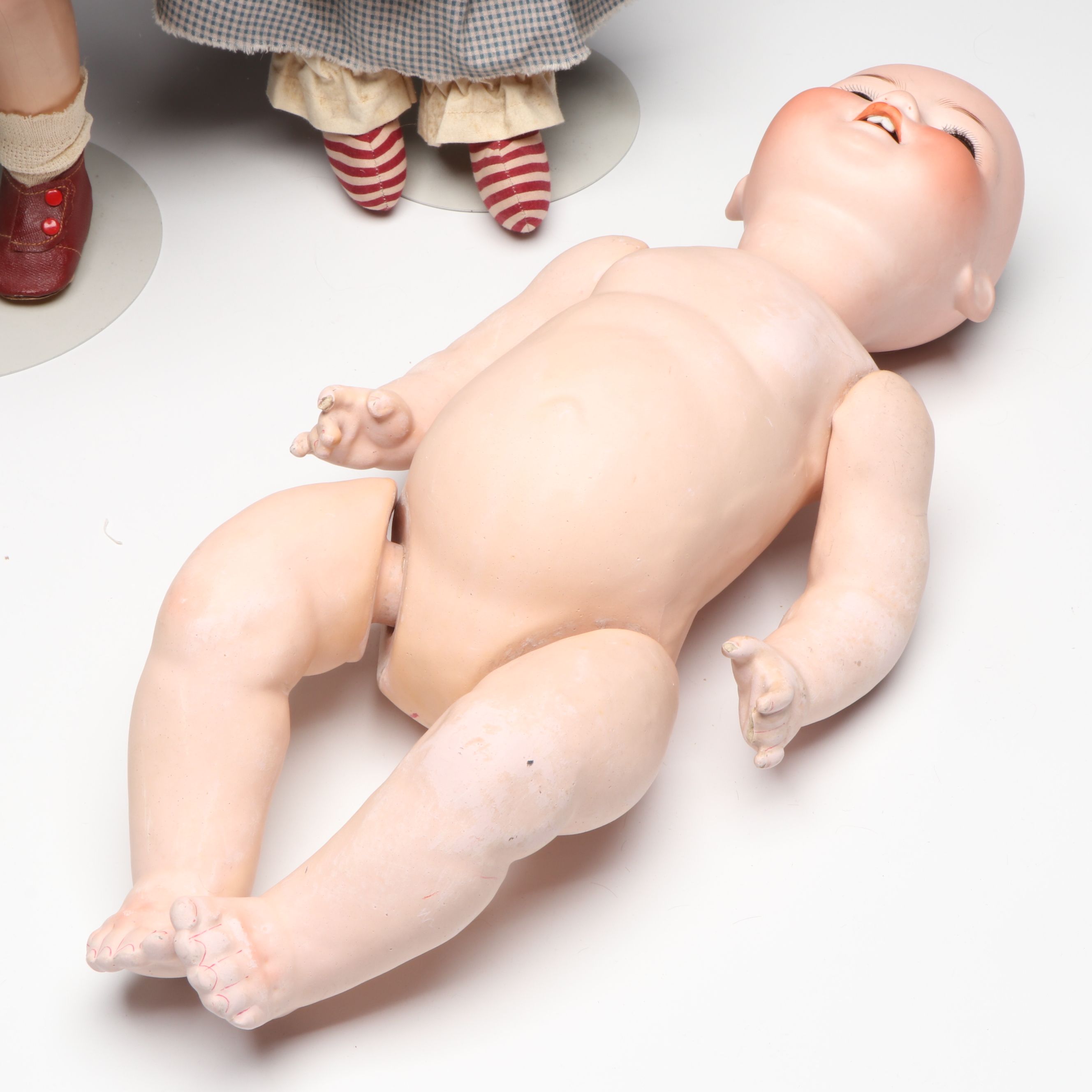 Ernst Heubach Character Baby with Armand Marseille Bye-Lo Baby and Other Dolls