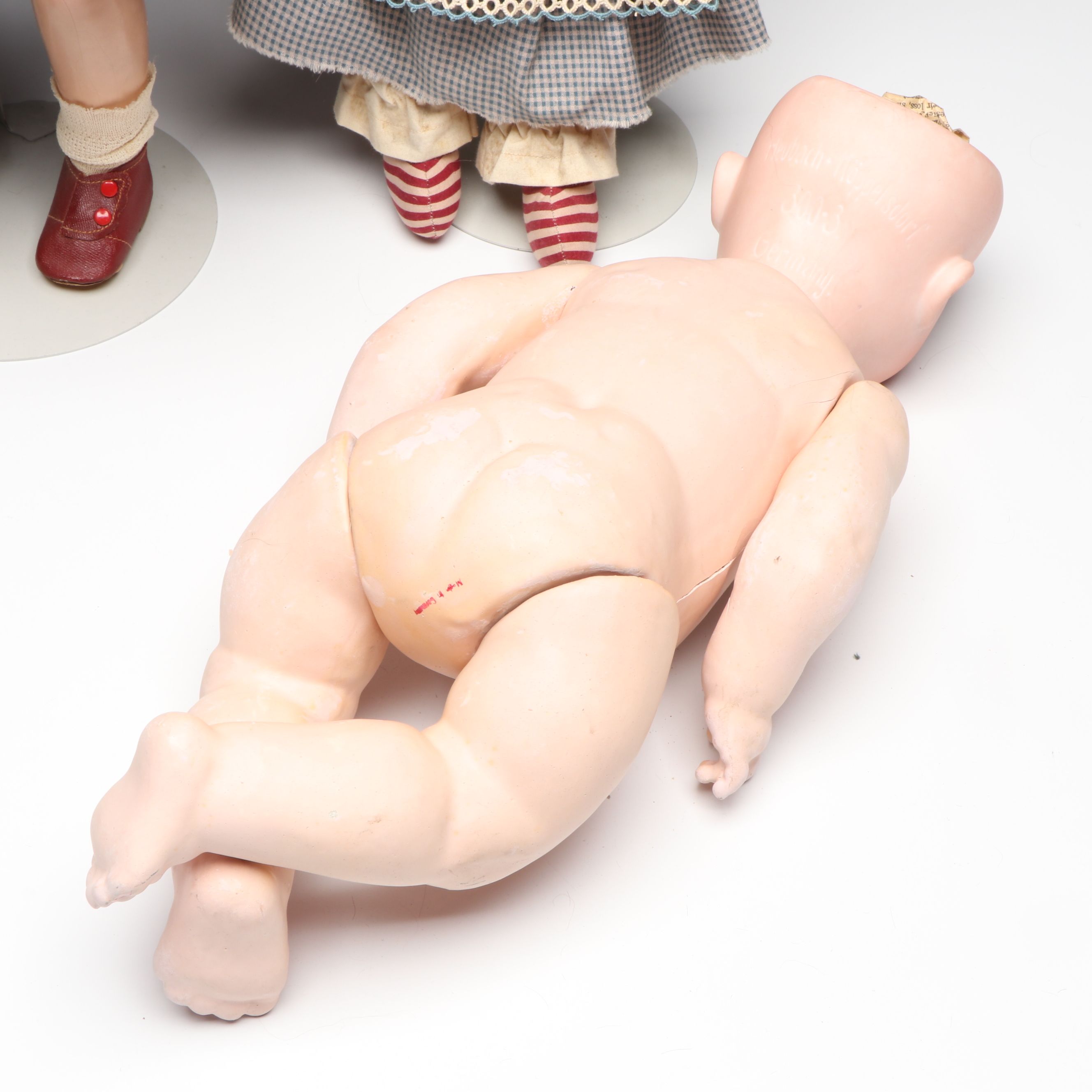 Ernst Heubach Character Baby with Armand Marseille Bye-Lo Baby and Other Dolls