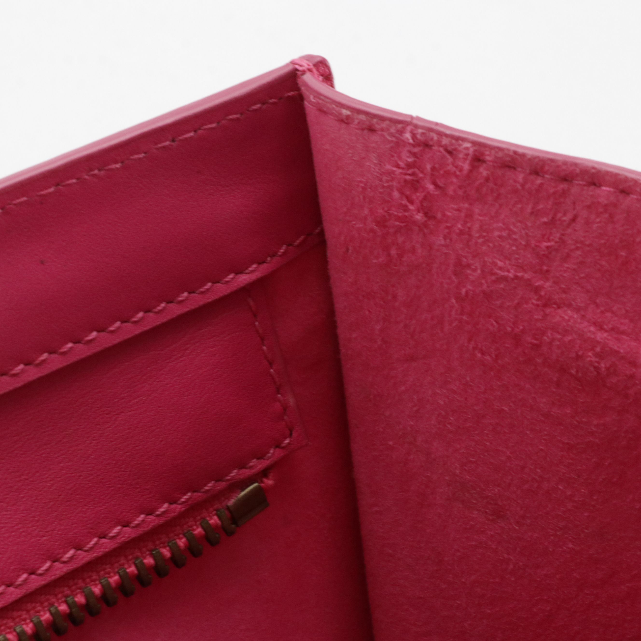 Celine Luggage Tote in Hot Pink Smooth Calfskin Leather