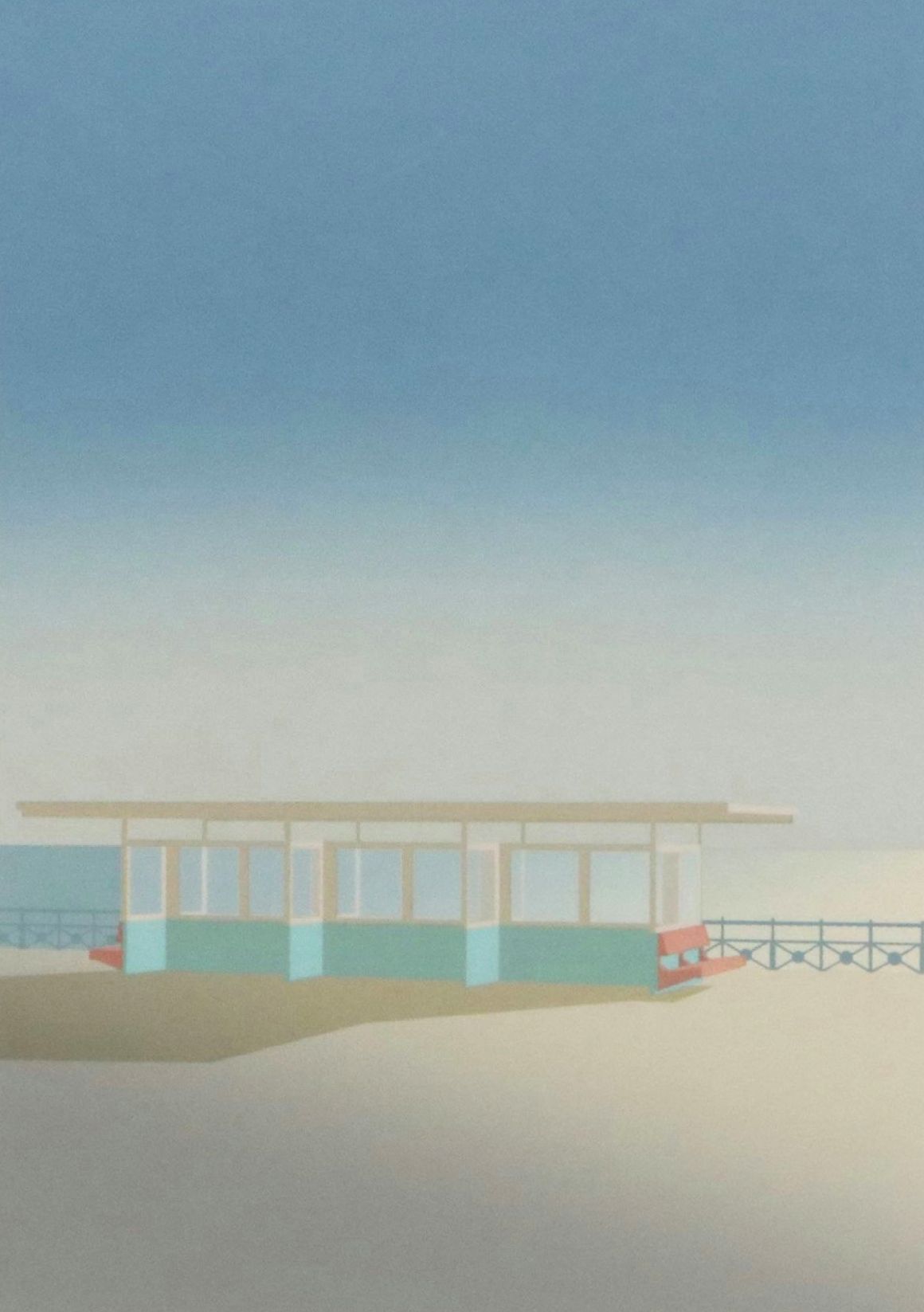 Quentin King Lithograph "Promenade," Late 20th Century