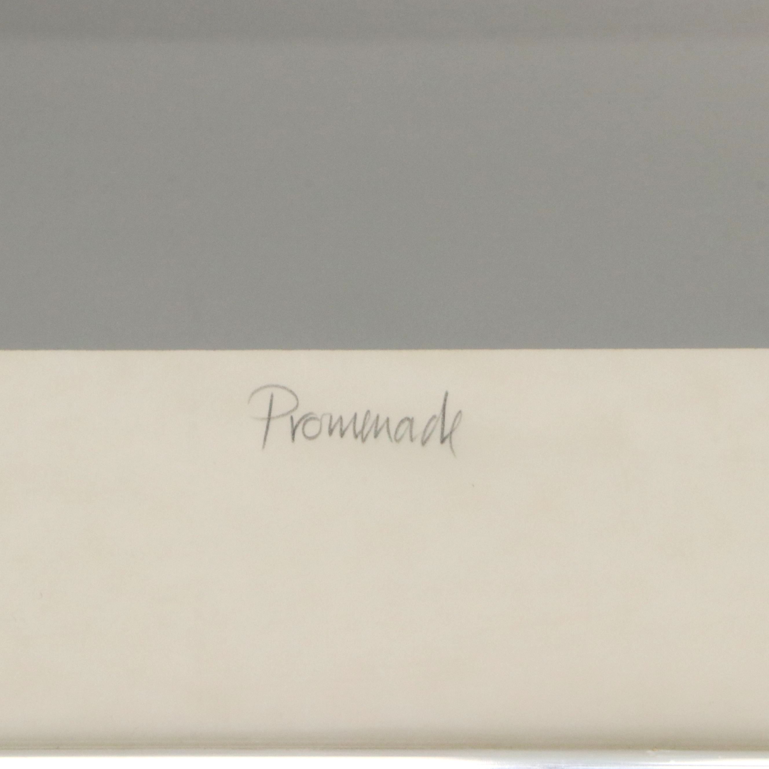 Quentin King Lithograph "Promenade," Late 20th Century