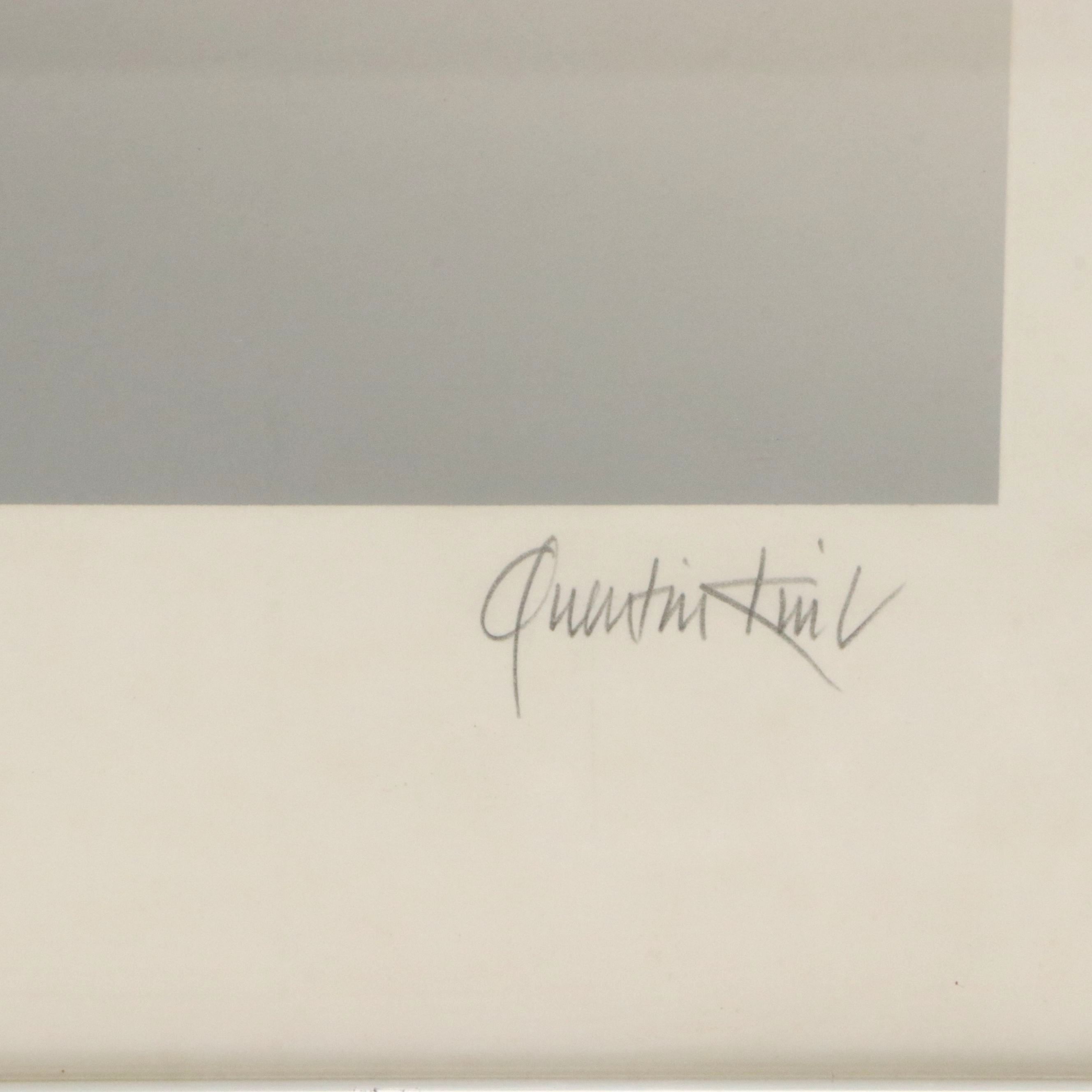 Quentin King Lithograph "Promenade," Late 20th Century