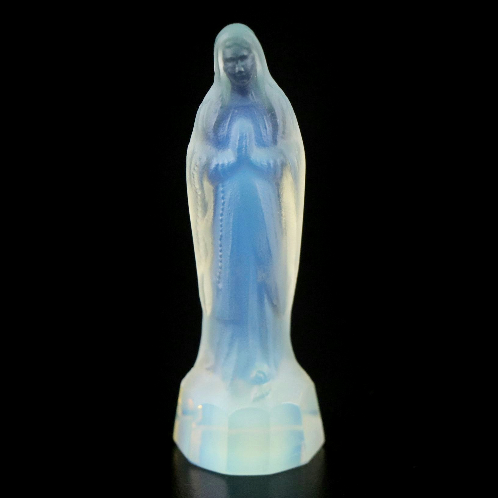 Sabino Opalescent Glass Virgin Mary Figurine