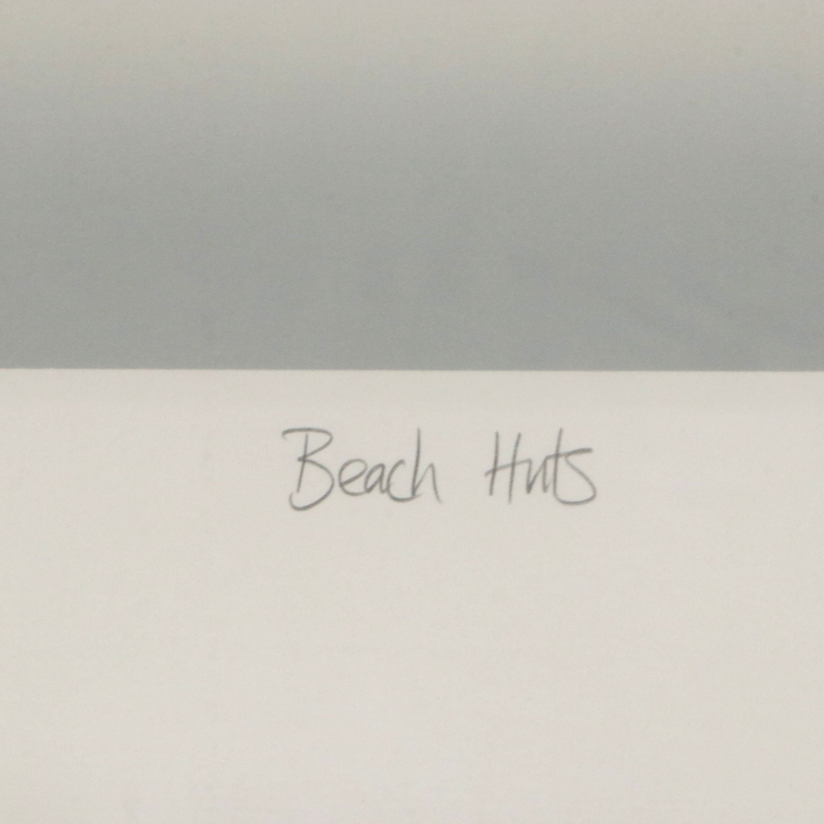 Quentin King Lithograph "Beach Huts," Late 20th Century