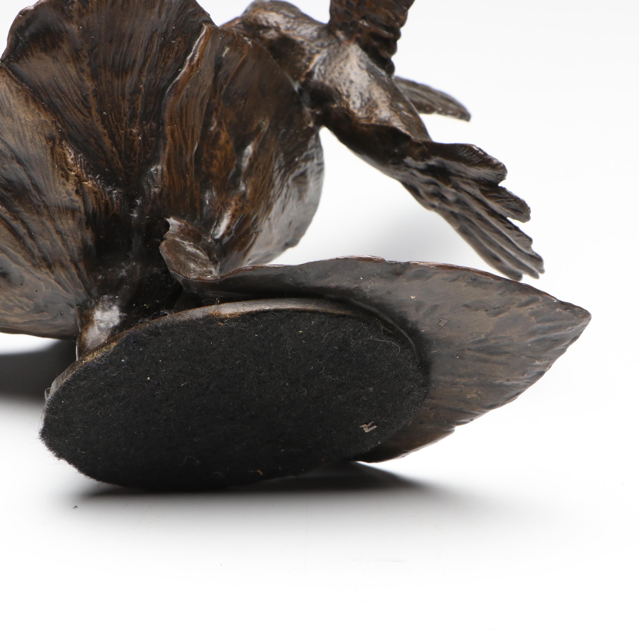 Bronze Hummingbird and Hibiscus Limited Edition Sculpture