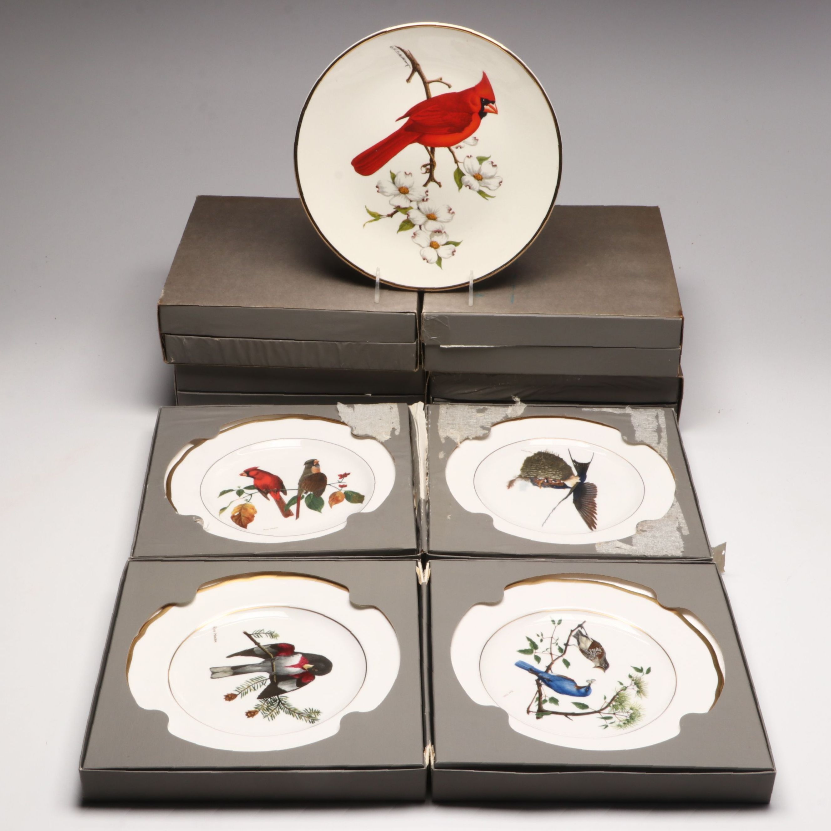 Ray Harm for Spode "American Songbirds" and Avon "Cardinal" Collector Plates